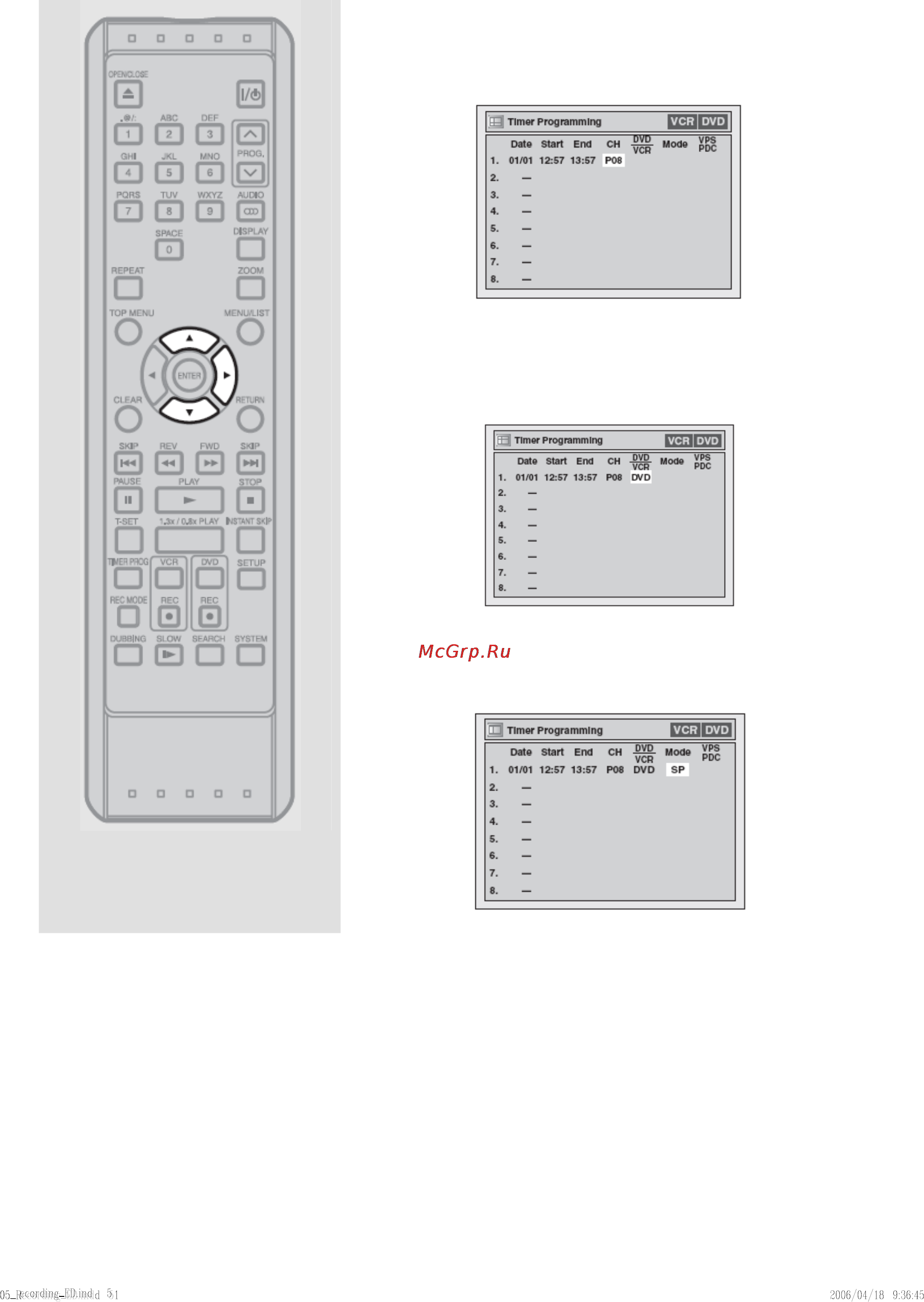 Toshiba D-VR40SE Инструкция по эксплуатации онлайн [54/148] 30242