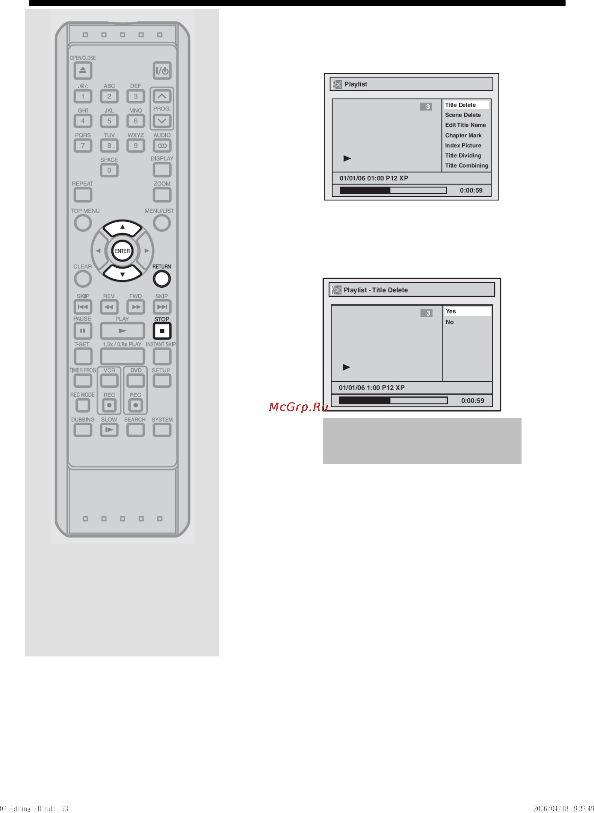 Toshiba D-VR40SE Инструкция по эксплуатации онлайн [96/148] 30242