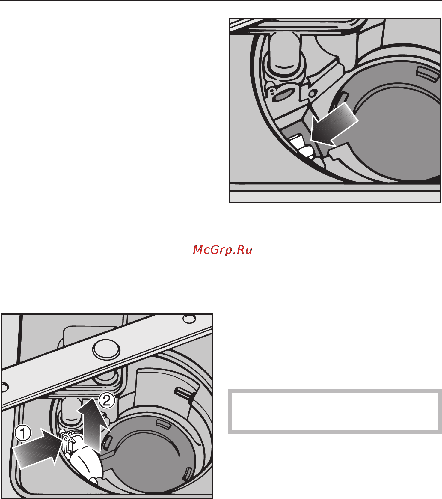 Miele G 1262 [56/68] Èñòêà ñëèâíîãî íàñîñà è îáðàòíîãî êëàïàíà 56