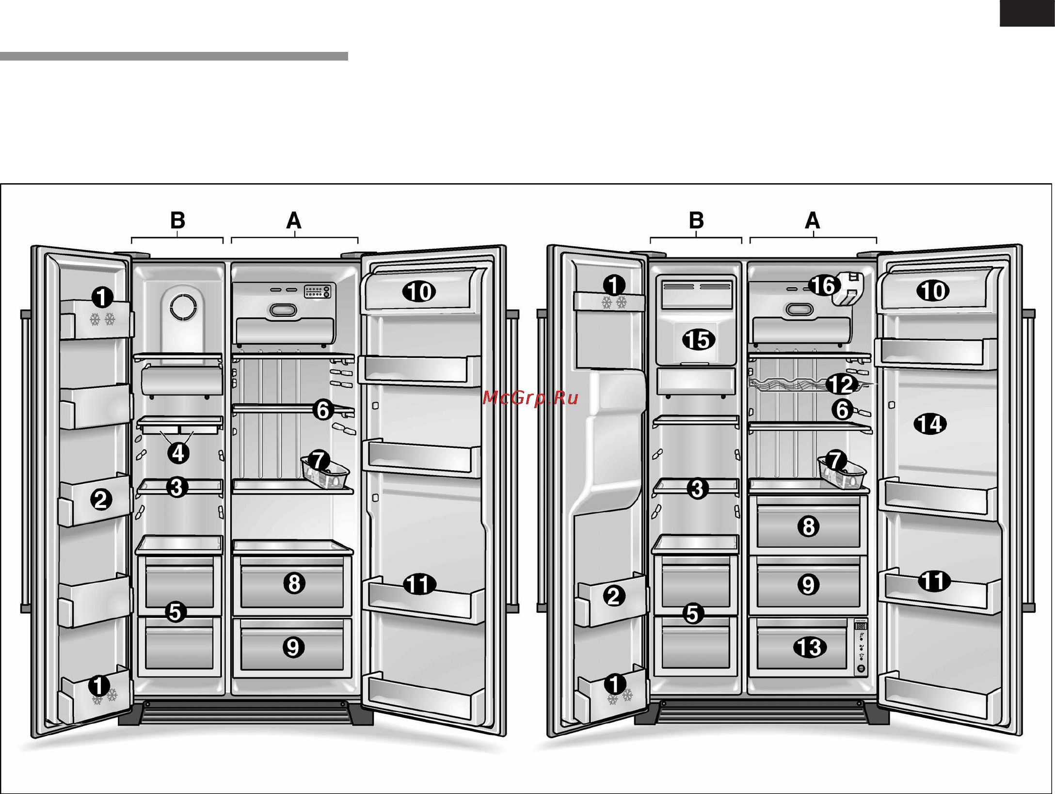 Bosch KAN 56V45 [5/22] Морозильном отделении