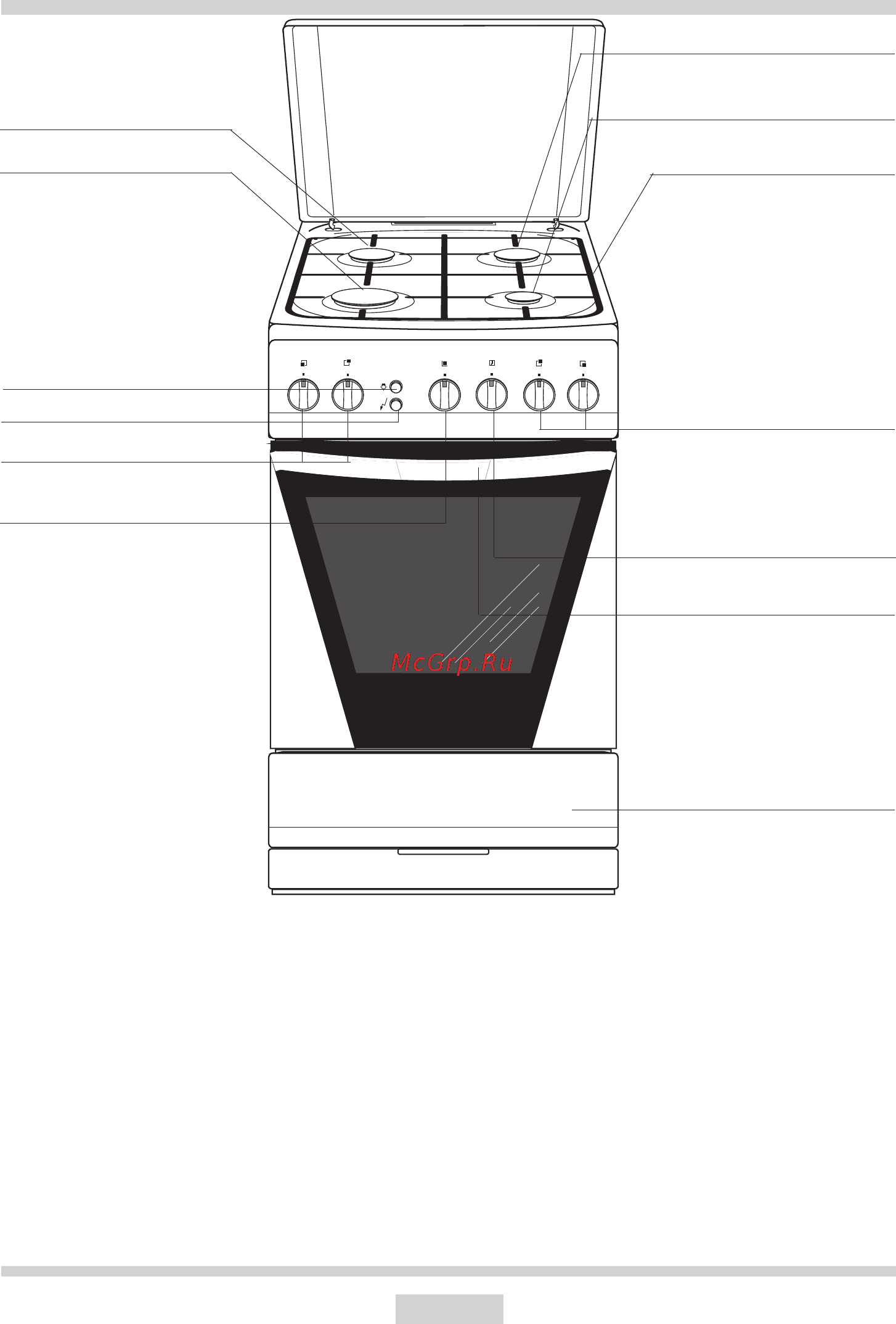 Hansa FCGW 57001030 [45/68] Bedienelemente