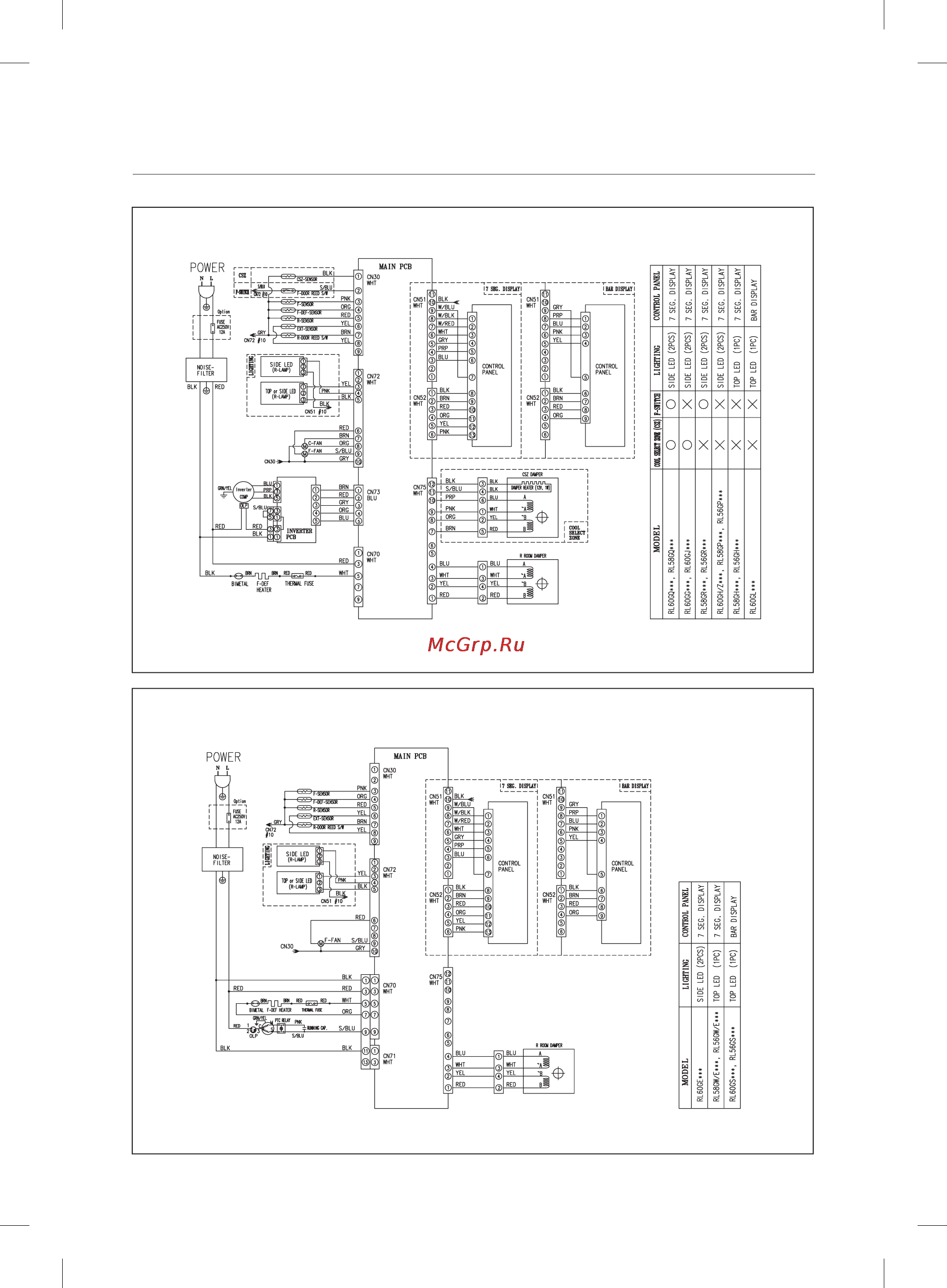 Samsung RL-63GCBVB [70/72] Circuit diagram