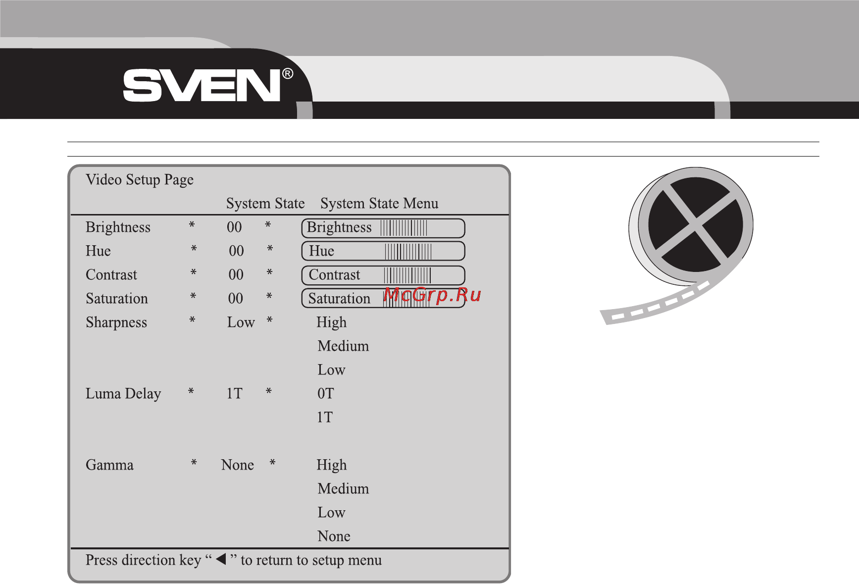 Sven HD-1090 [22/28] Ðóêîâîäñòâî ïîëüçîâàòåëÿ