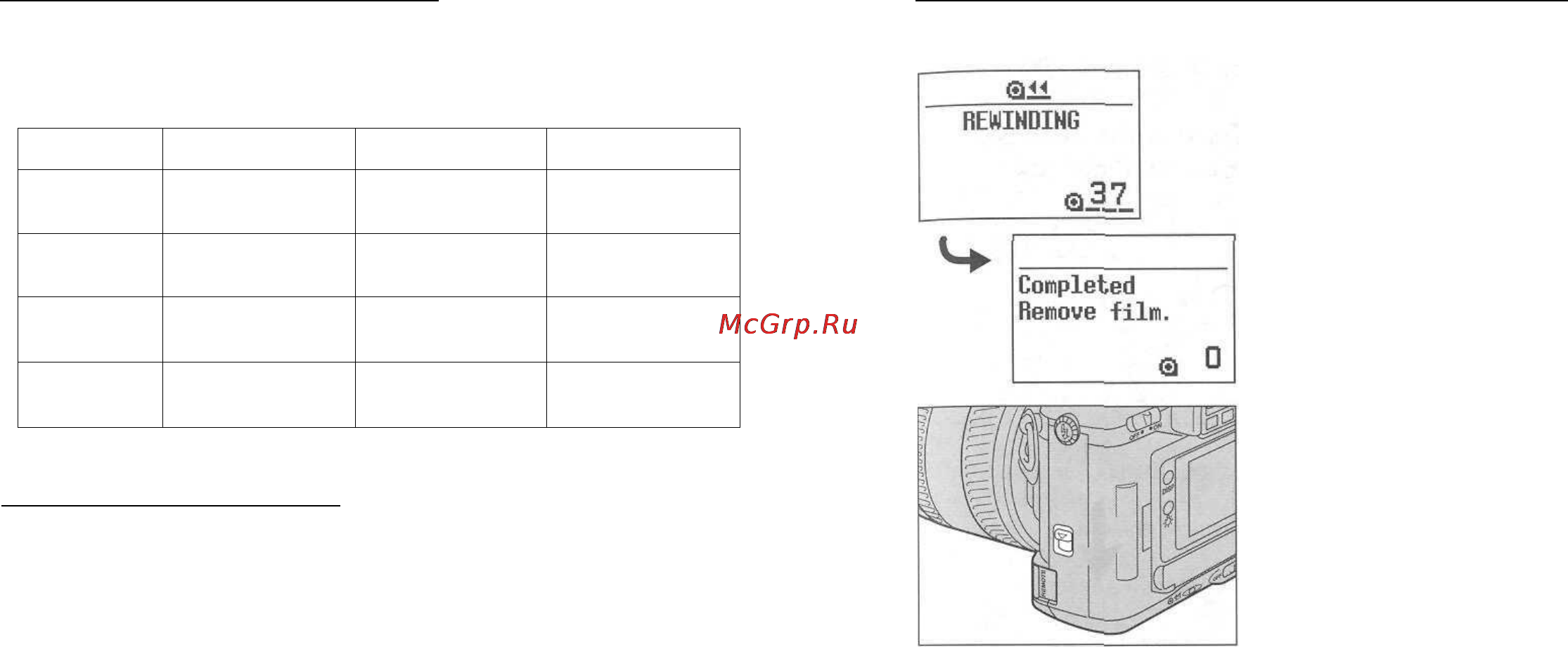 Minolta Maxxum 7 [17/101] Плёнка автоматически перематывается после последнего кадра
