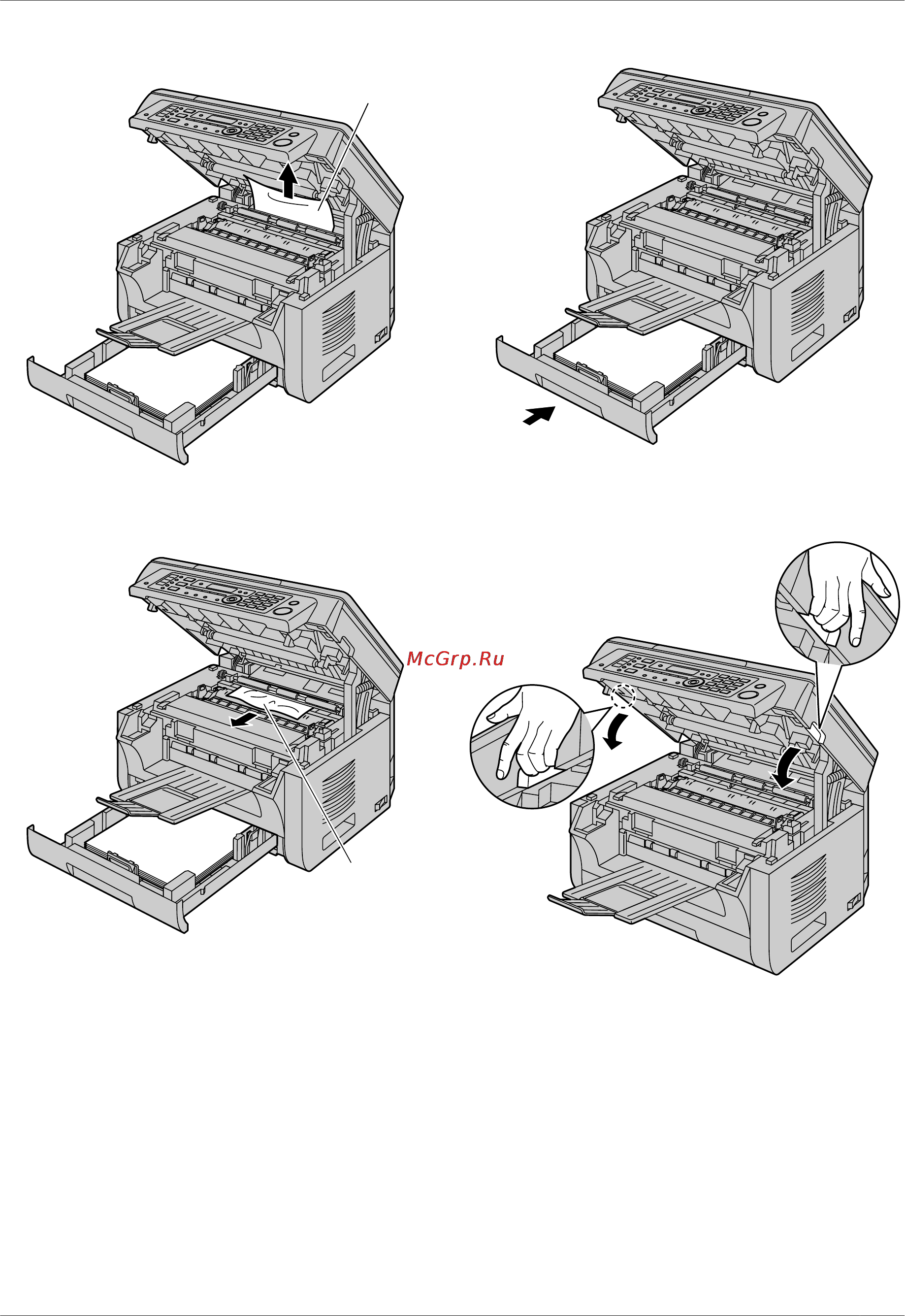 Panasonic KX-MB2051RUB [141/172] Замятия бумаги