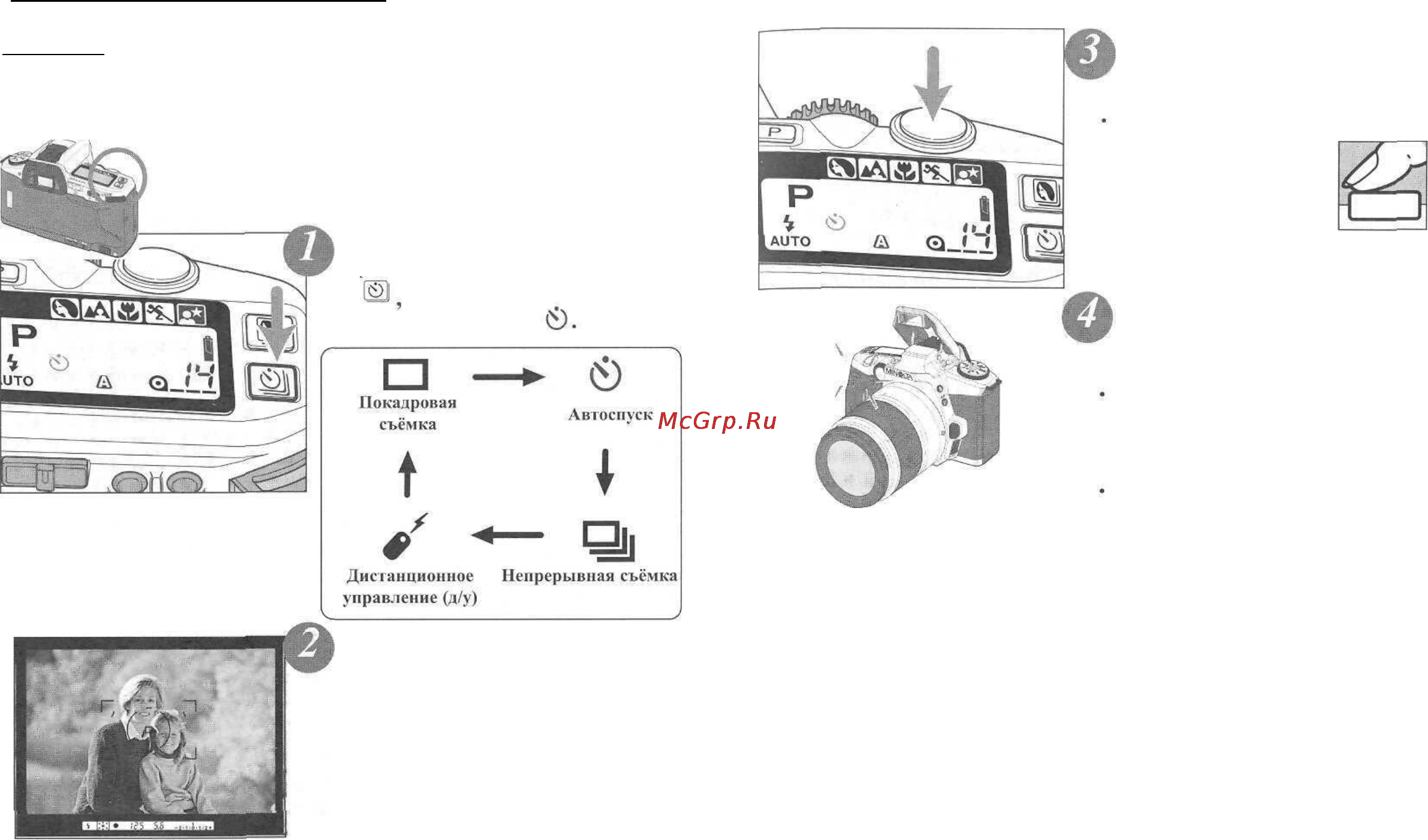 Minolta Dynax 5 [24/63] Кунд после нажатия на кнопку спуска