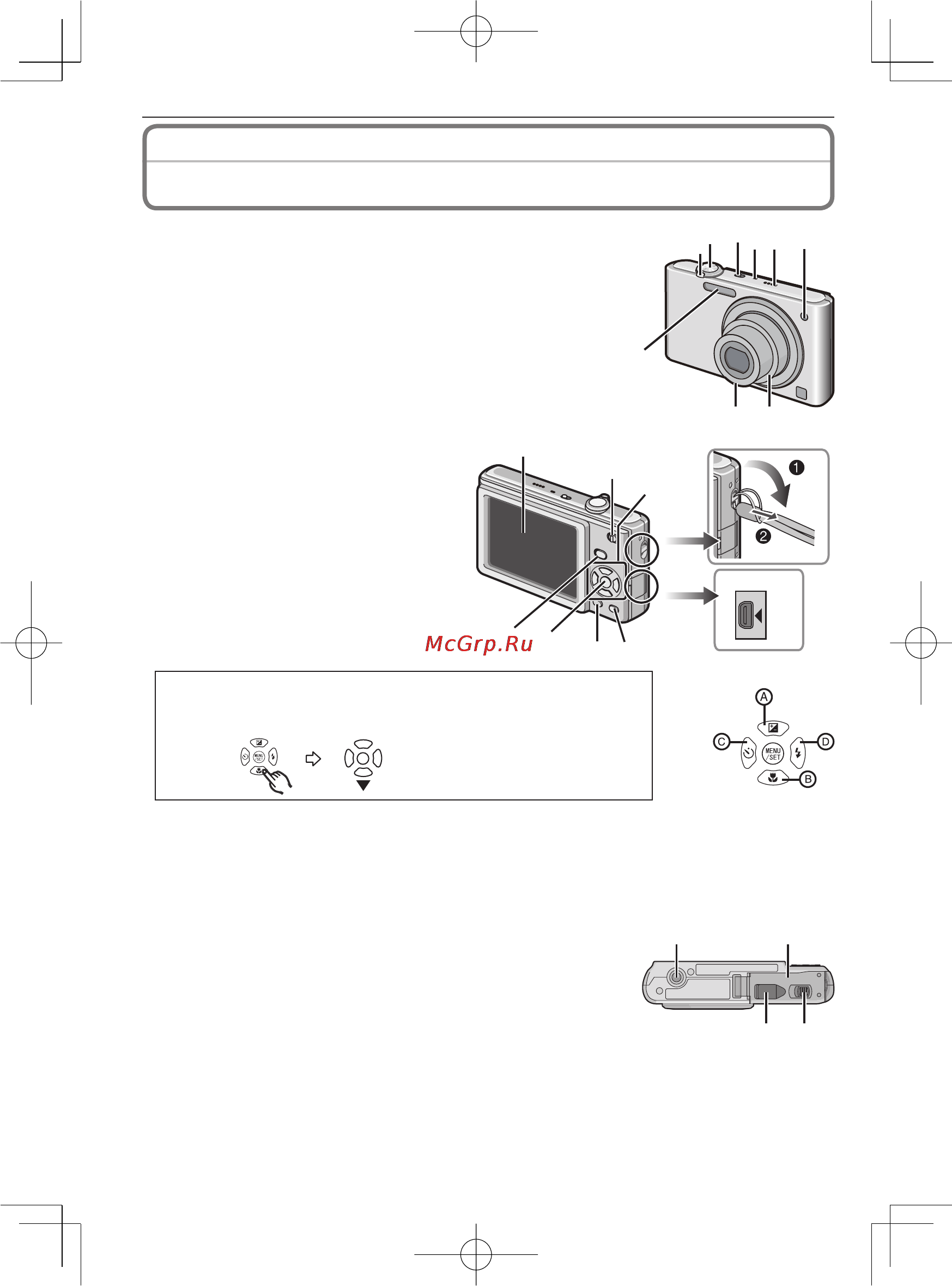 Panasonic DMC-F2EE-K Black [8/26] Названия компонентов