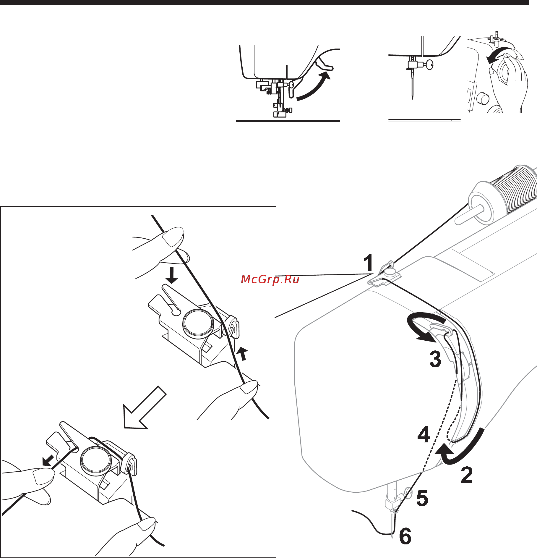 Juki HZL-35Z [26/76] Threading the top thread