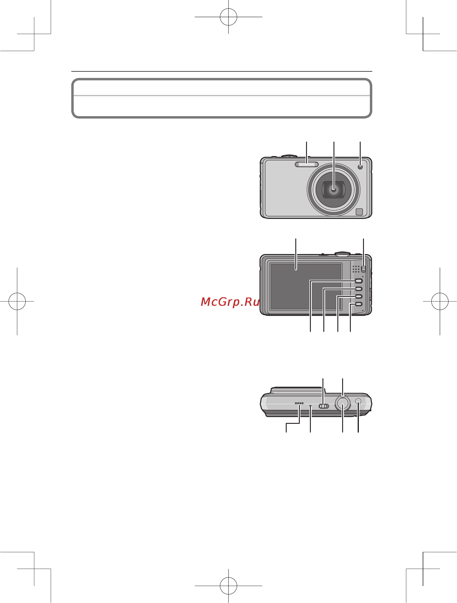 Panasonic DMC-FS33EE-S Silver [7/28] Названия составных частей