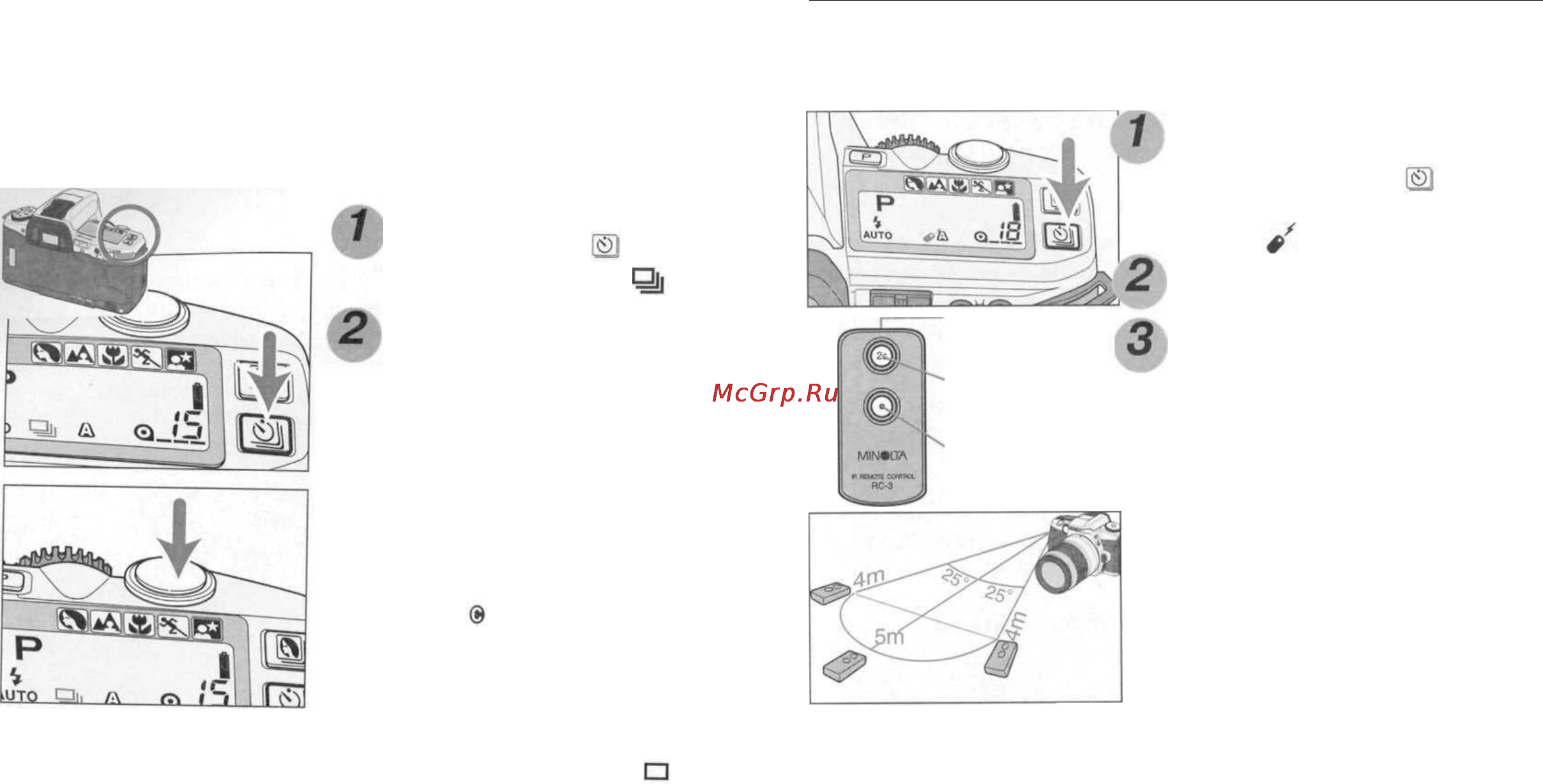 Minolta Dynax 4 [25/63] Режимы протяжки