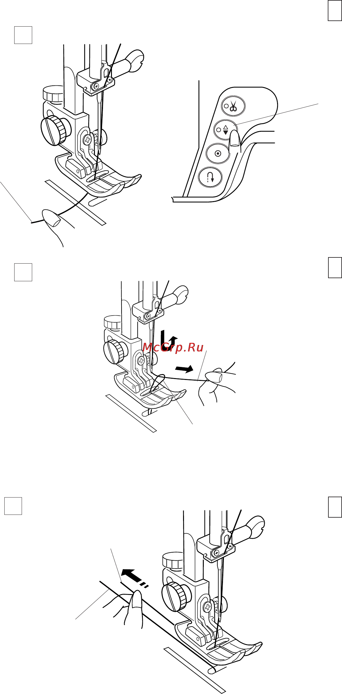 Janome Memory Craft 6600 [22/79] Вытягивание нижней нити