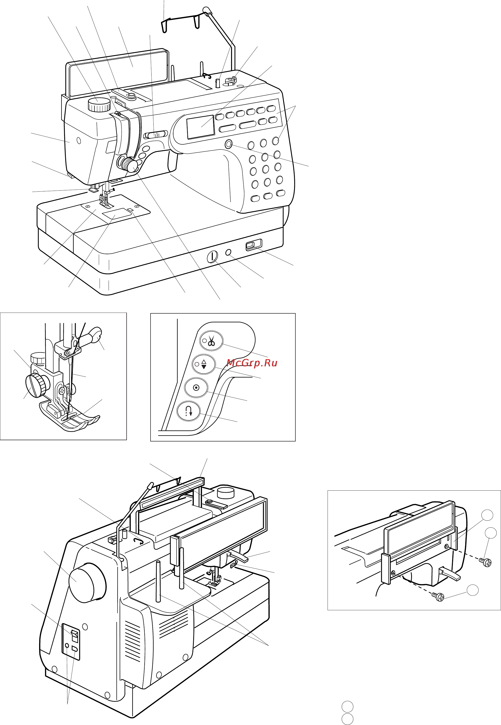 Janome Memory Craft 6600 [5/79] Знакомство с машиной