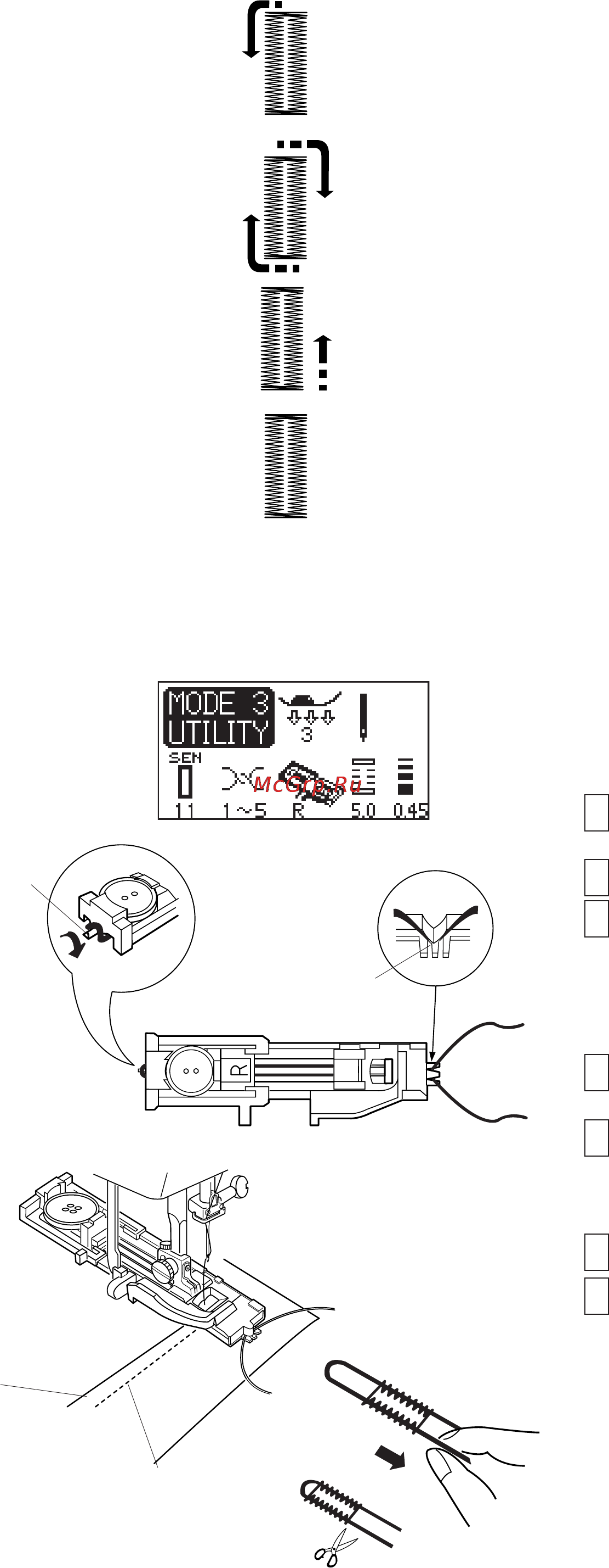 Janome Memory Craft 6600 [50/79] Двухслойная петля