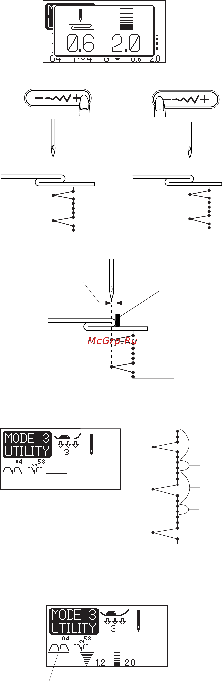 Janome Memory Craft 6600 [60/79] Длинный прямой стежок в потайной строчке