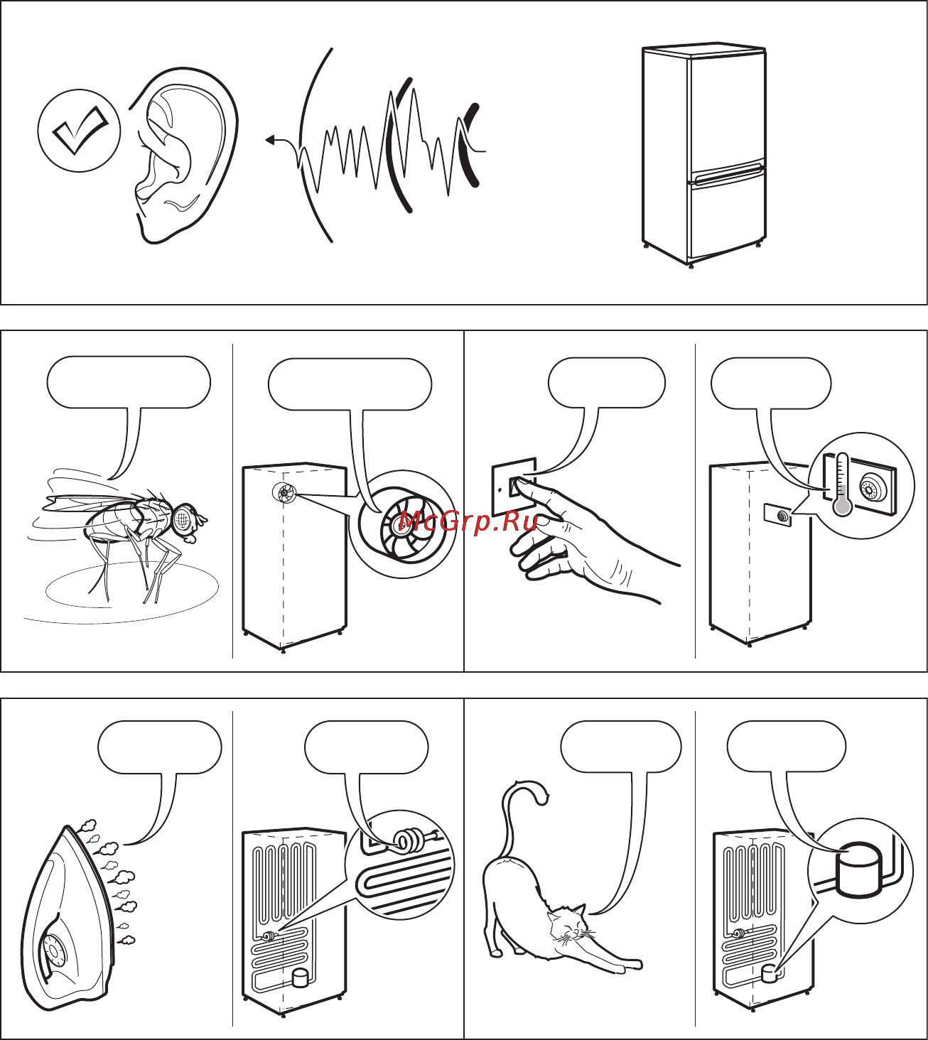 Electrolux EN53853AX [22/28] Шумы при работе