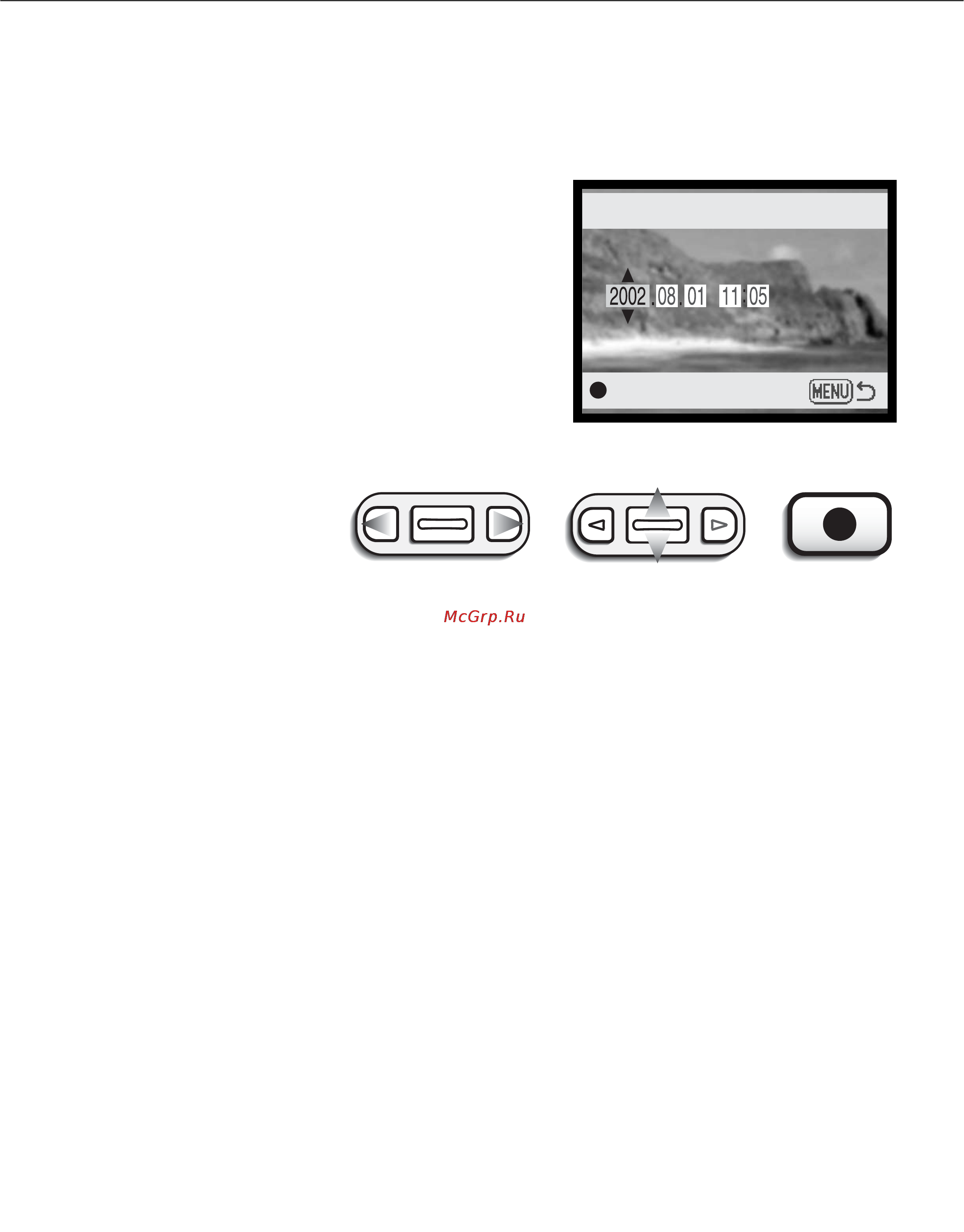 Minolta Dimage X [45/88] Установка даты и времени date time set