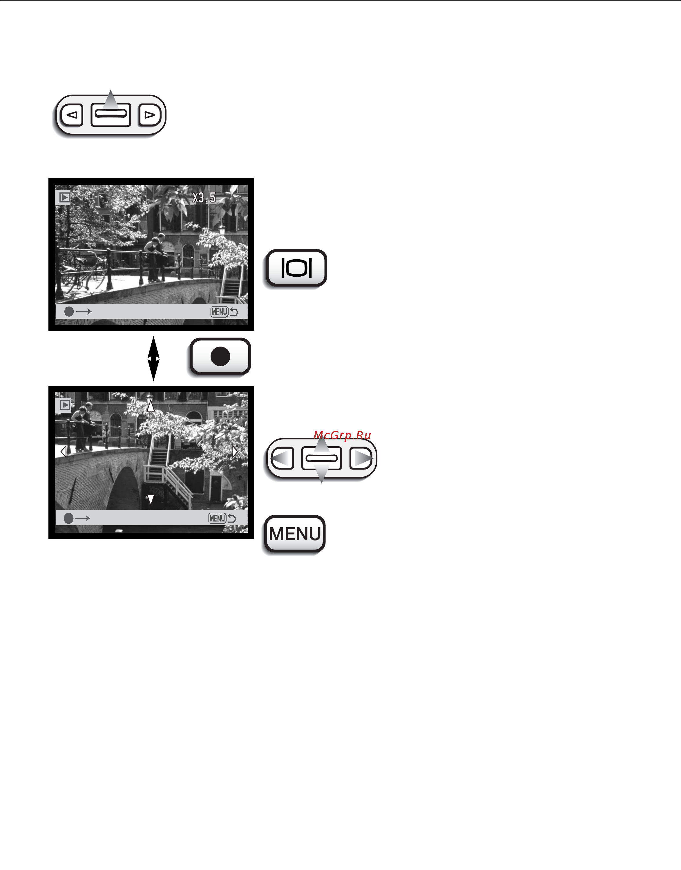Minolta Dimage X [53/88] Просмотр изображений в увеличенном размере enlarged playback