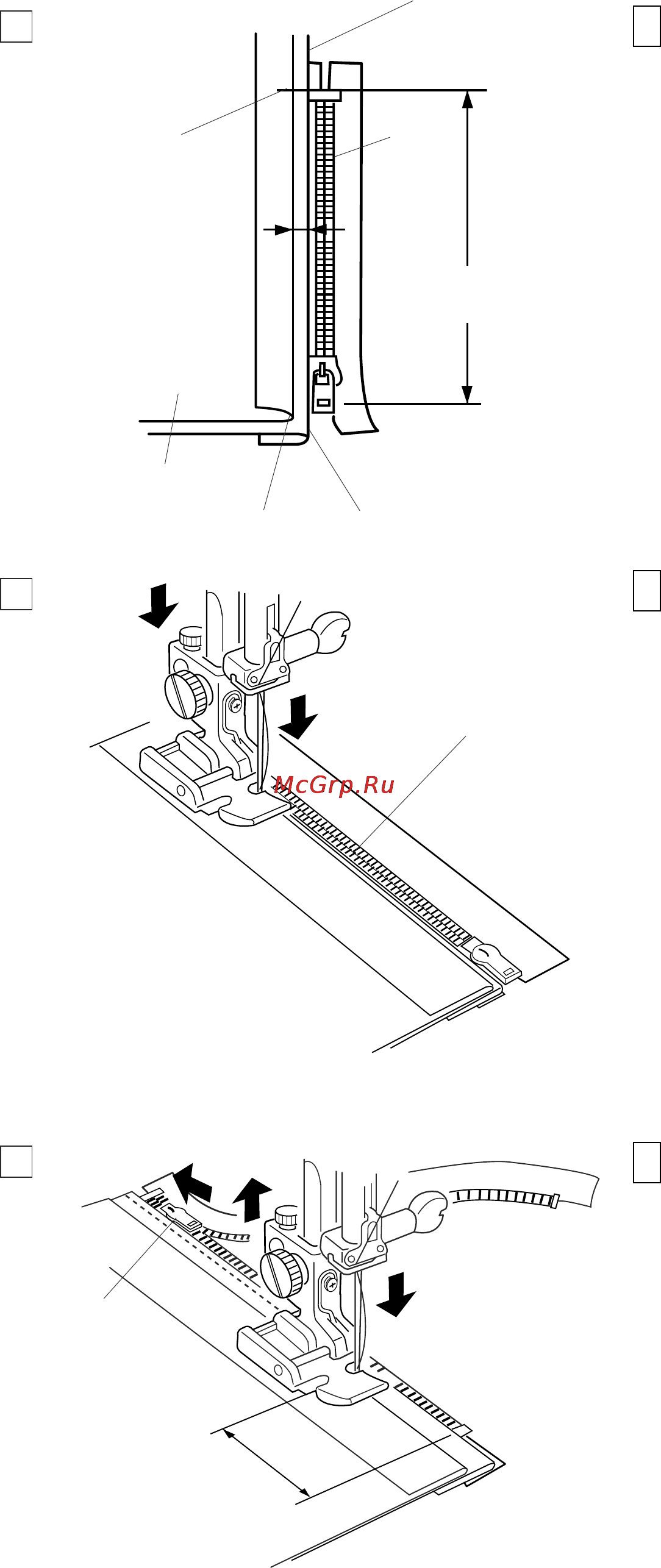 Janome Memory Craft 6500 [34/77] Пришивание
