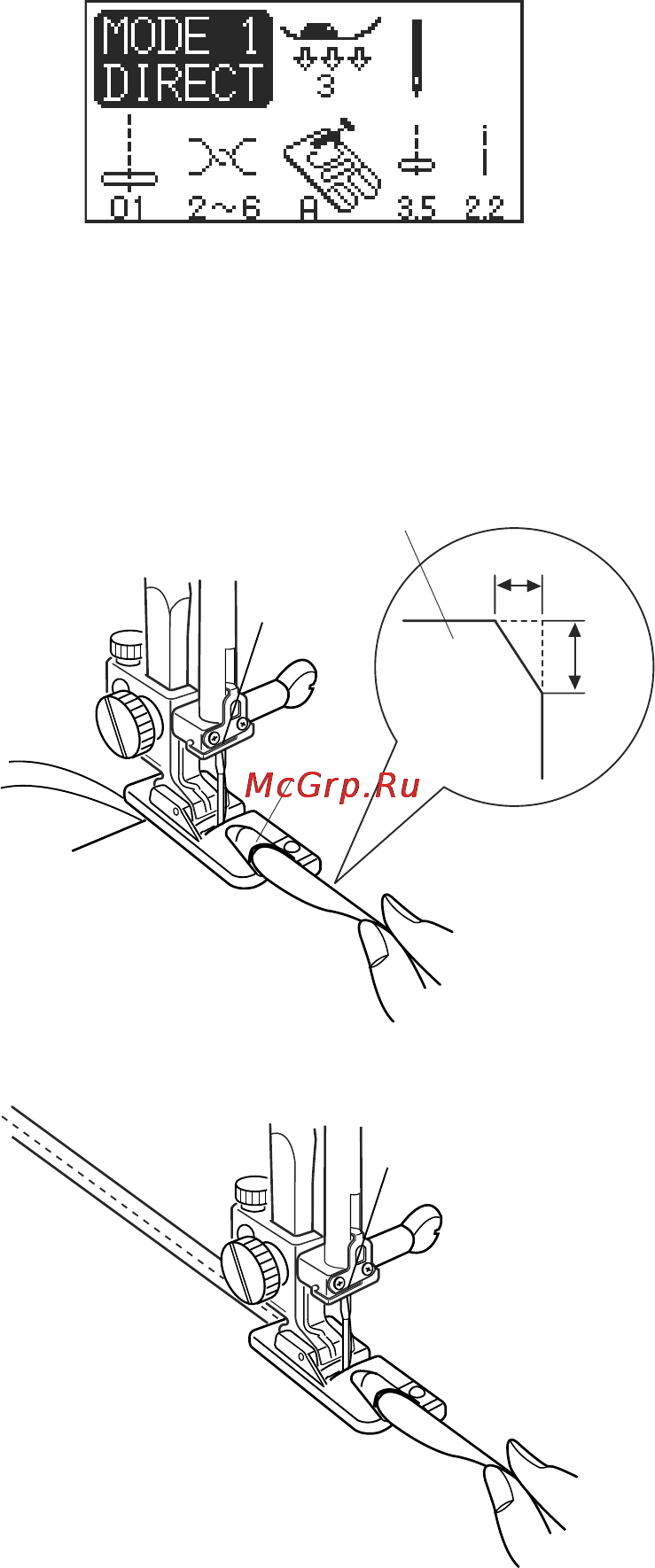 Janome Memory Craft 6500 [36/77] Роликовый шов