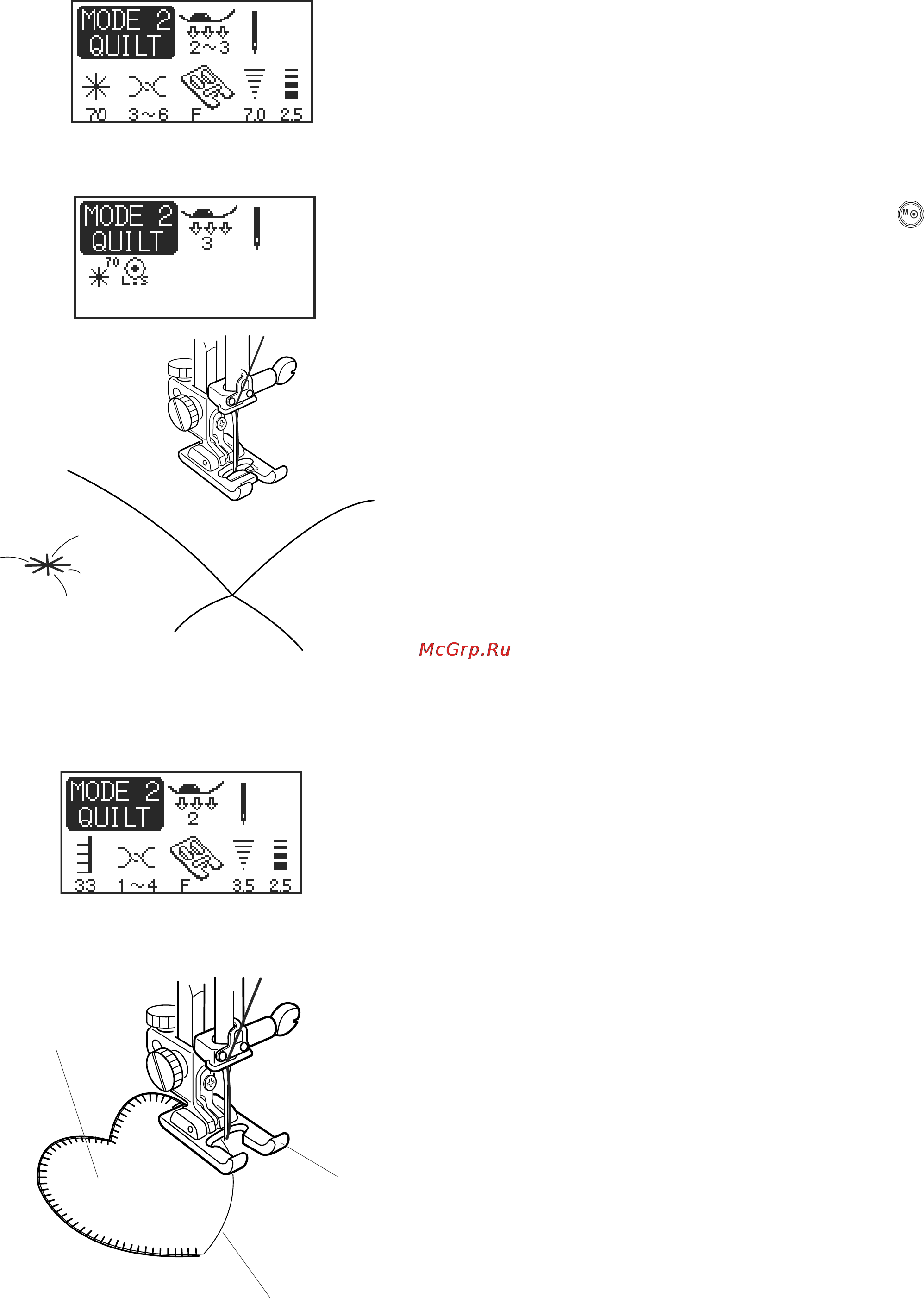 Janome Memory Craft 6500 [40/77] Стежок брошка