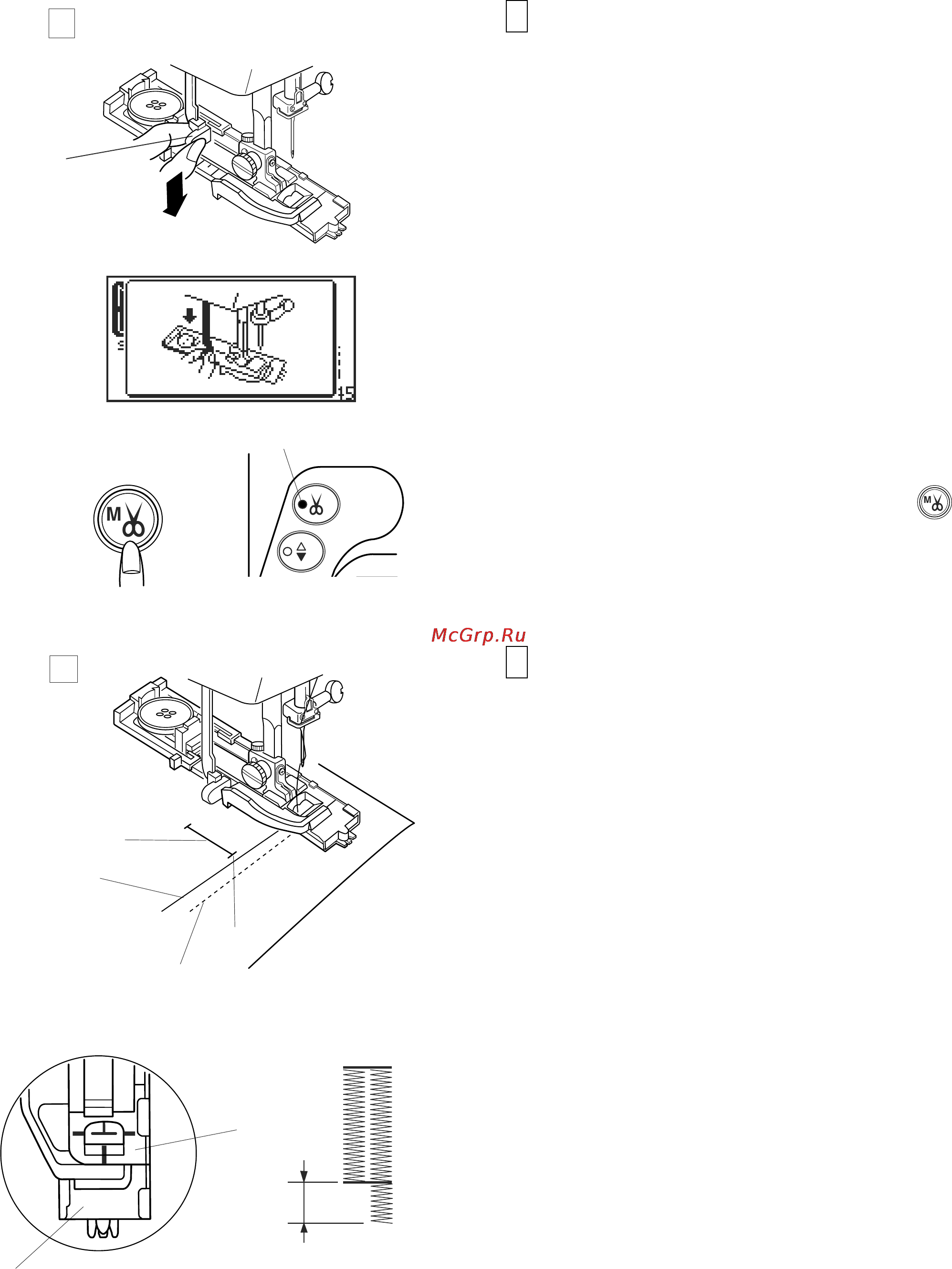 Janome MC 6500 P [44/77] Автоматический нитеобрезатель