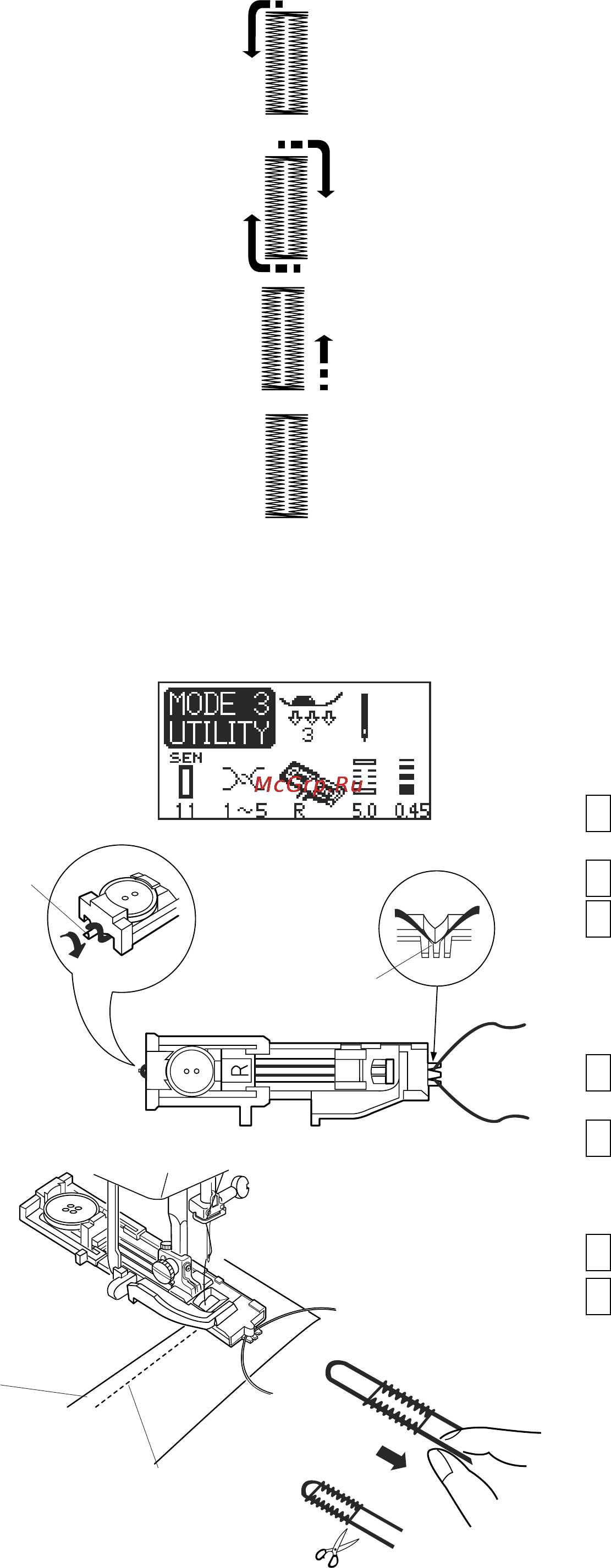 Janome Memory Craft 6500 [46/77] Двухслойная петля