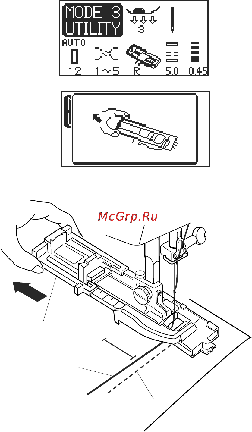 Janome MC 6500 P [48/77] Автоматическое выполнение петли