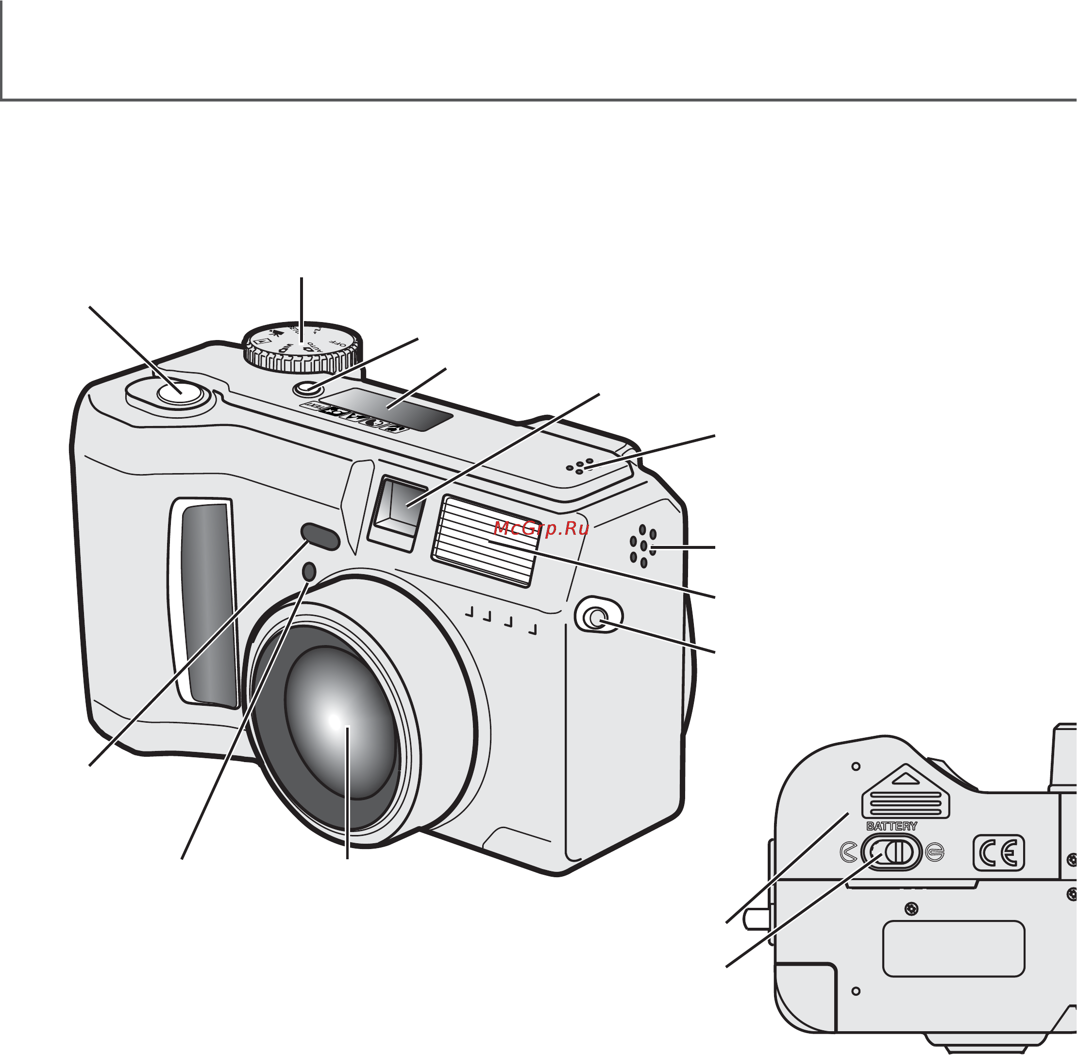 Minolta Dimage S414 [10/116] Корпус фотокамеры