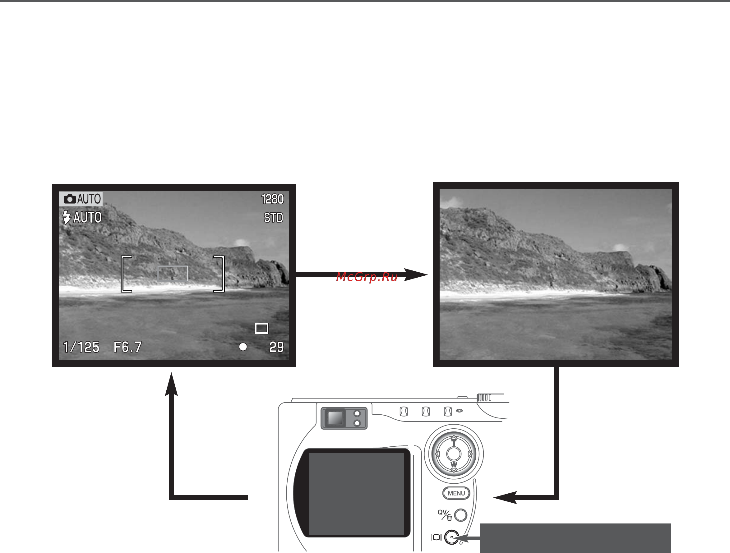 Minolta Dimage S414 [37/116] Функции кнопки дисплея в режиме записи
