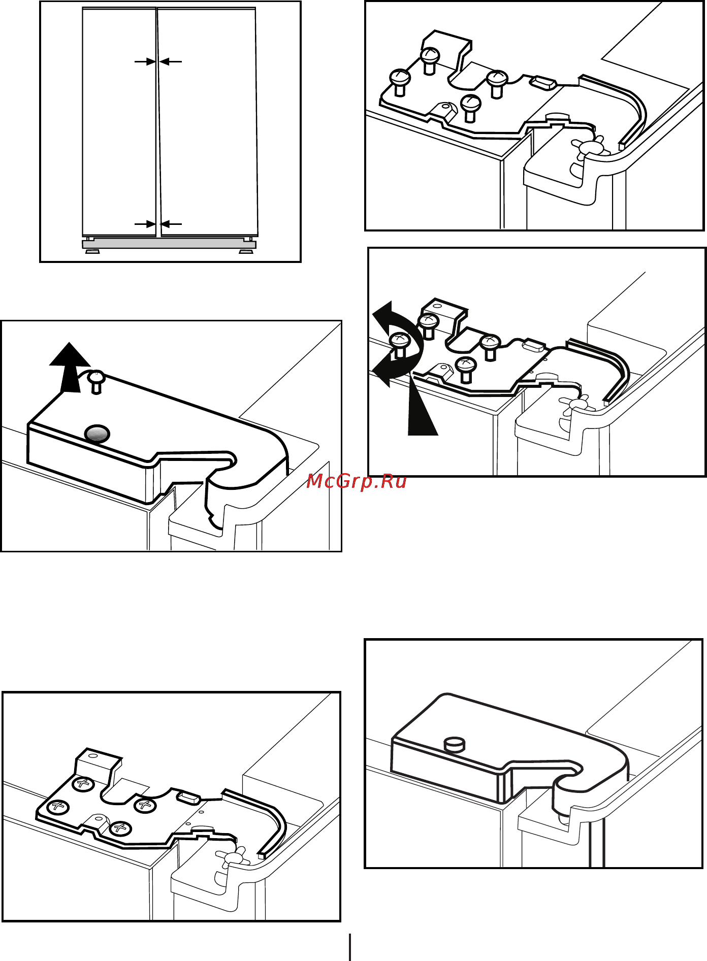 Beko GNE V120W [13/77] Adjusting the gap between the upper door