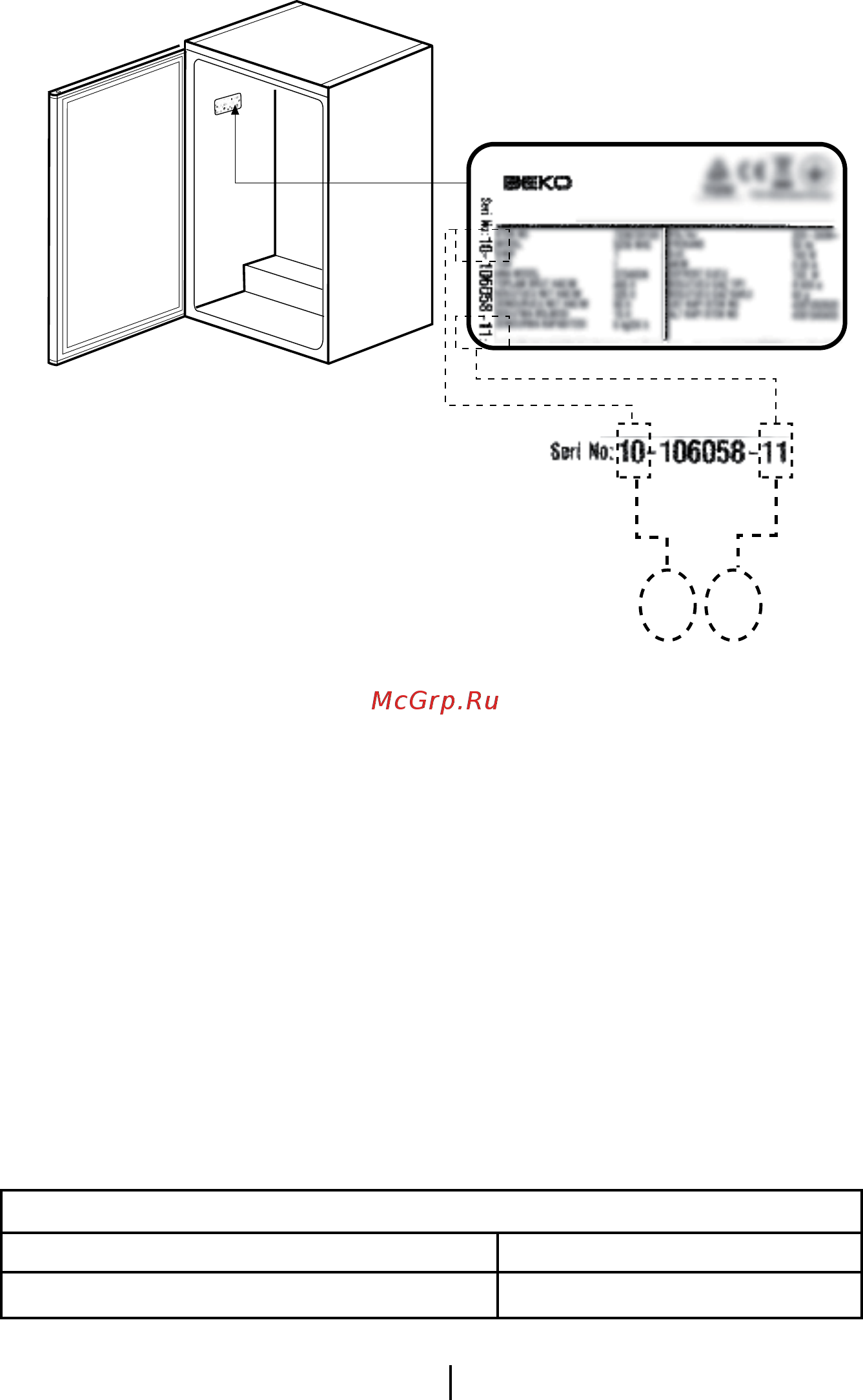 Beko TS1 90320 [29/45] Технические характеристики холодильника