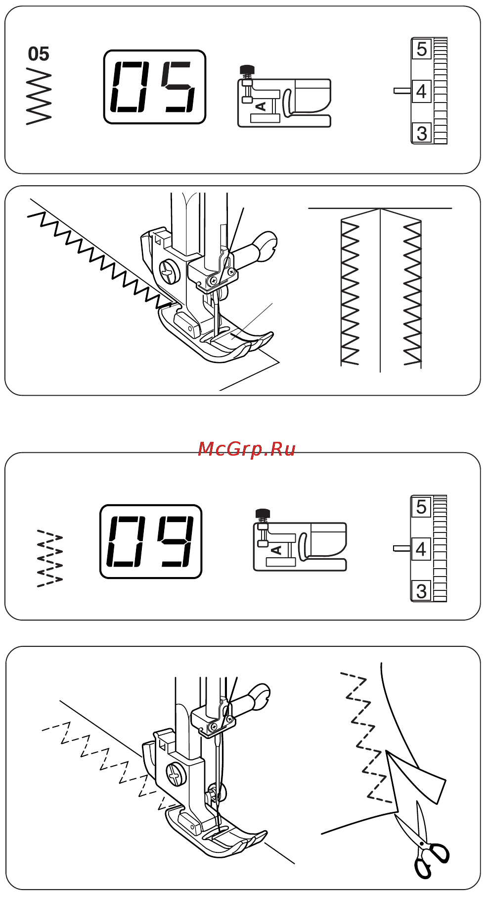 Janome JP 760 [24/45] Рабочие строчки