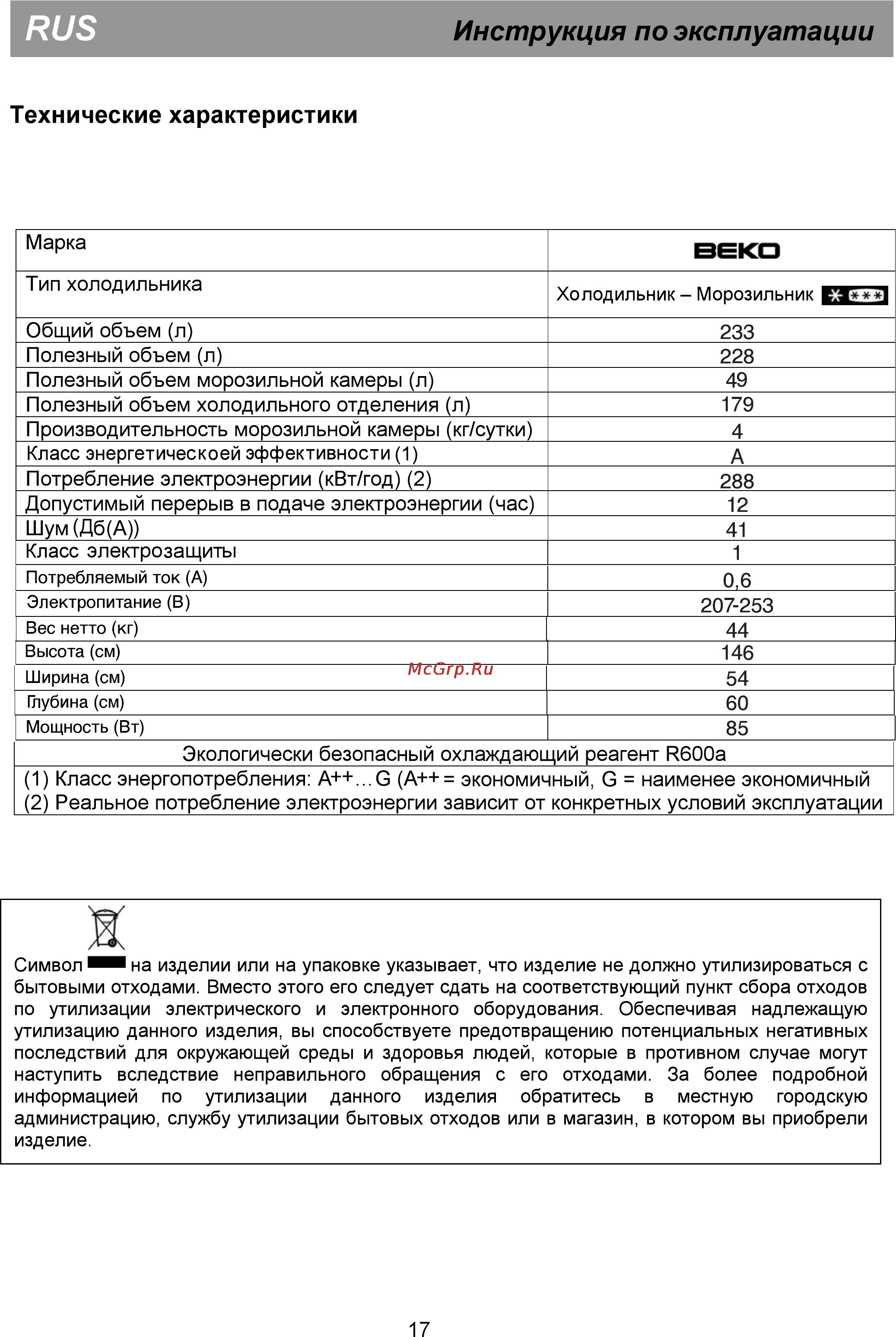 Beko DS 325000 Инструкция по эксплуатации онлайн [23/44] 30959
