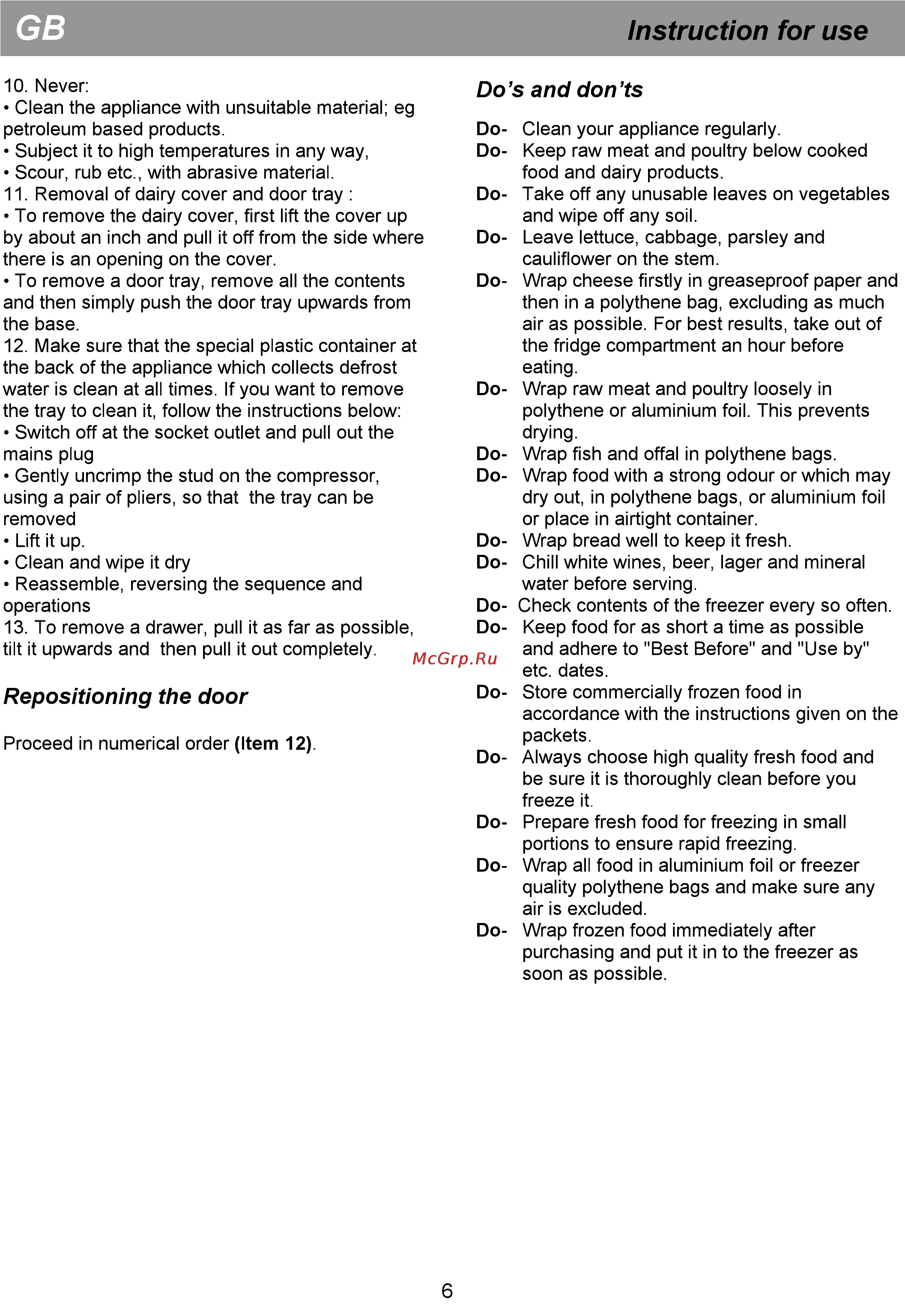 Beko CN 327120 [12/36] Instruction for use