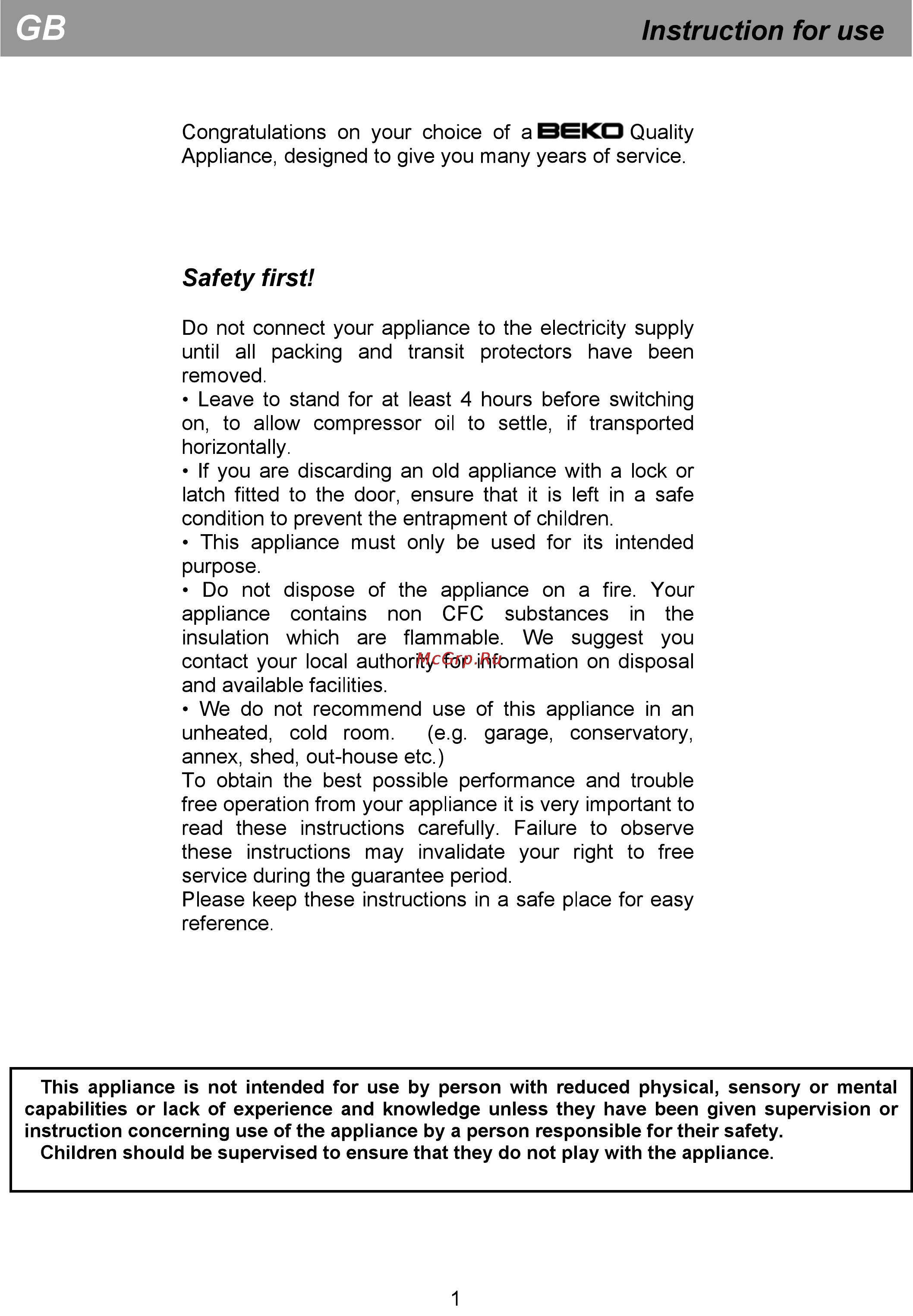 Beko CN 327120 [7/36] Instruction for use