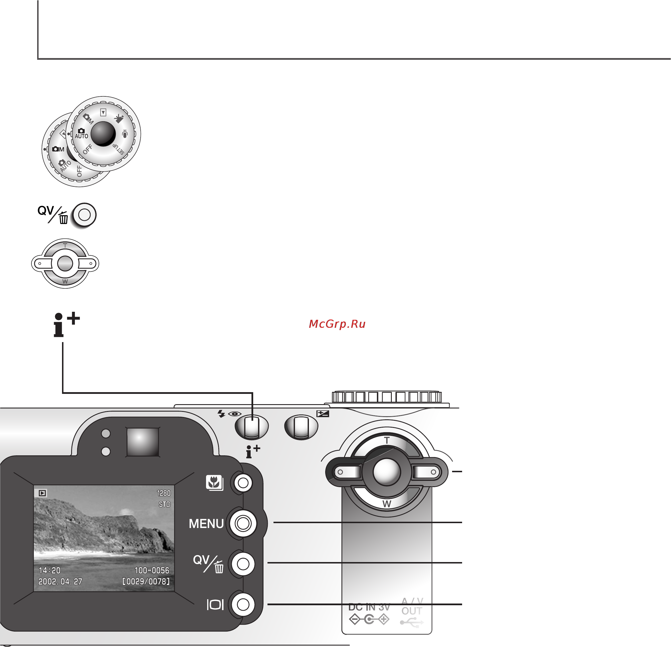 Minolta Dimage F100 [34/128] Кнопка дисплея