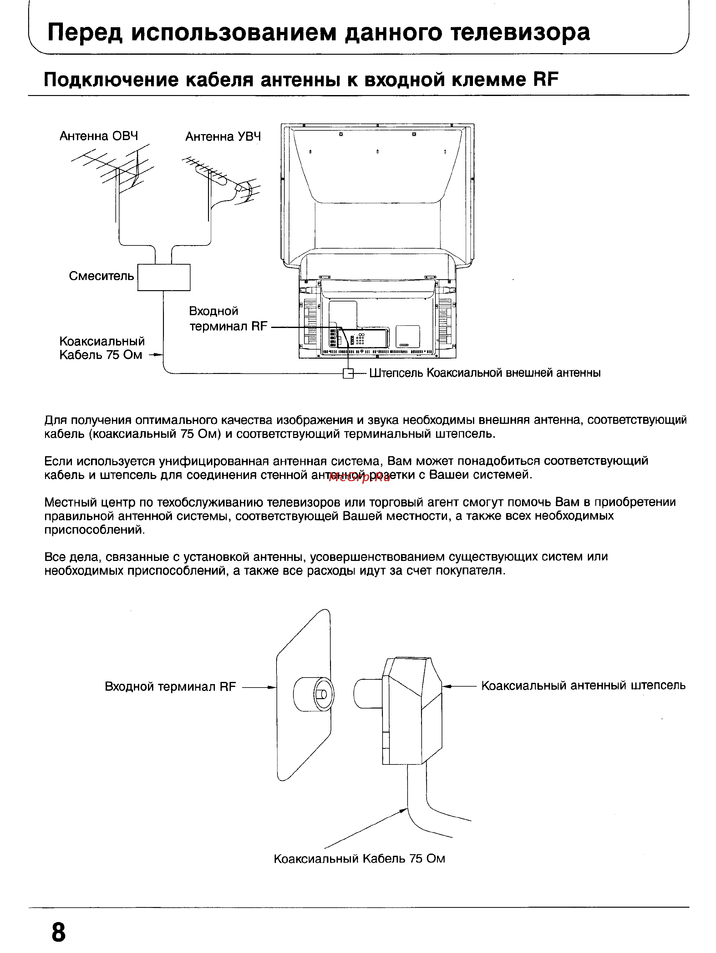 Panasonic TC-51GF85 [8/57] Перед использованием данного телевизора