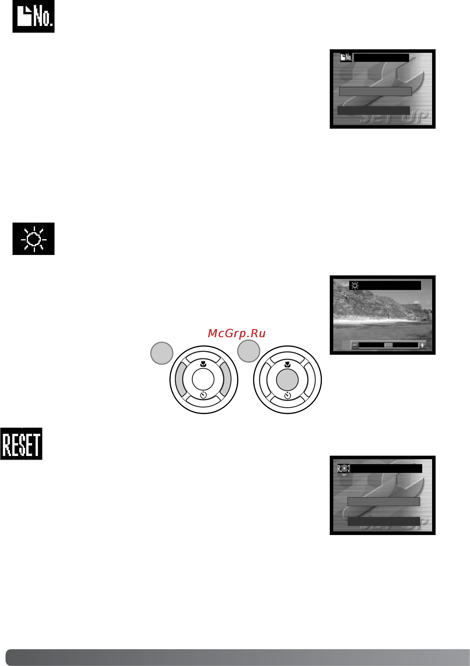 Minolta Dimage E323 [68/96] Память номера файла file number reset