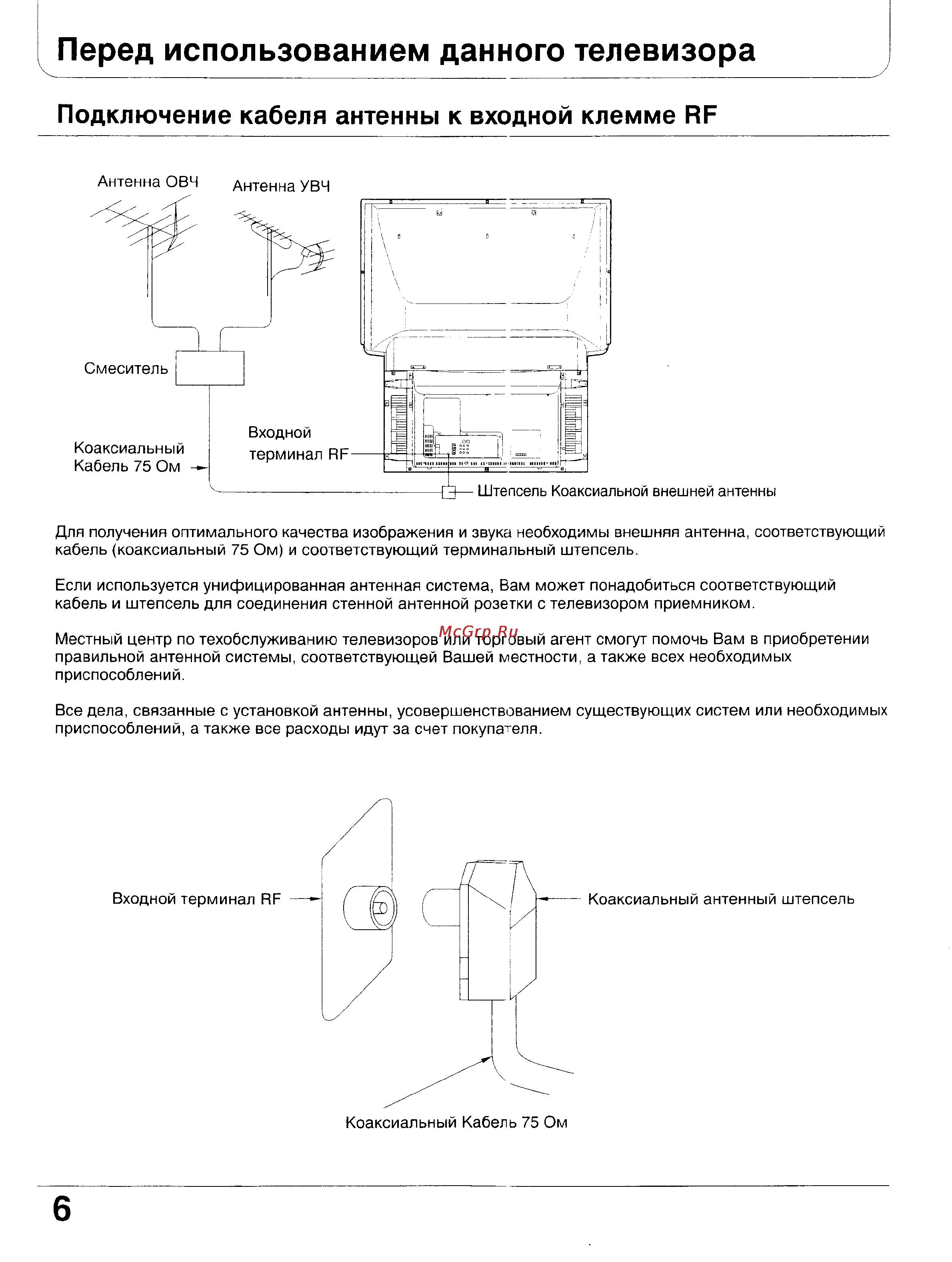 Panasonic TX-47WG25 [6/58] Перед использованием данного телевизора