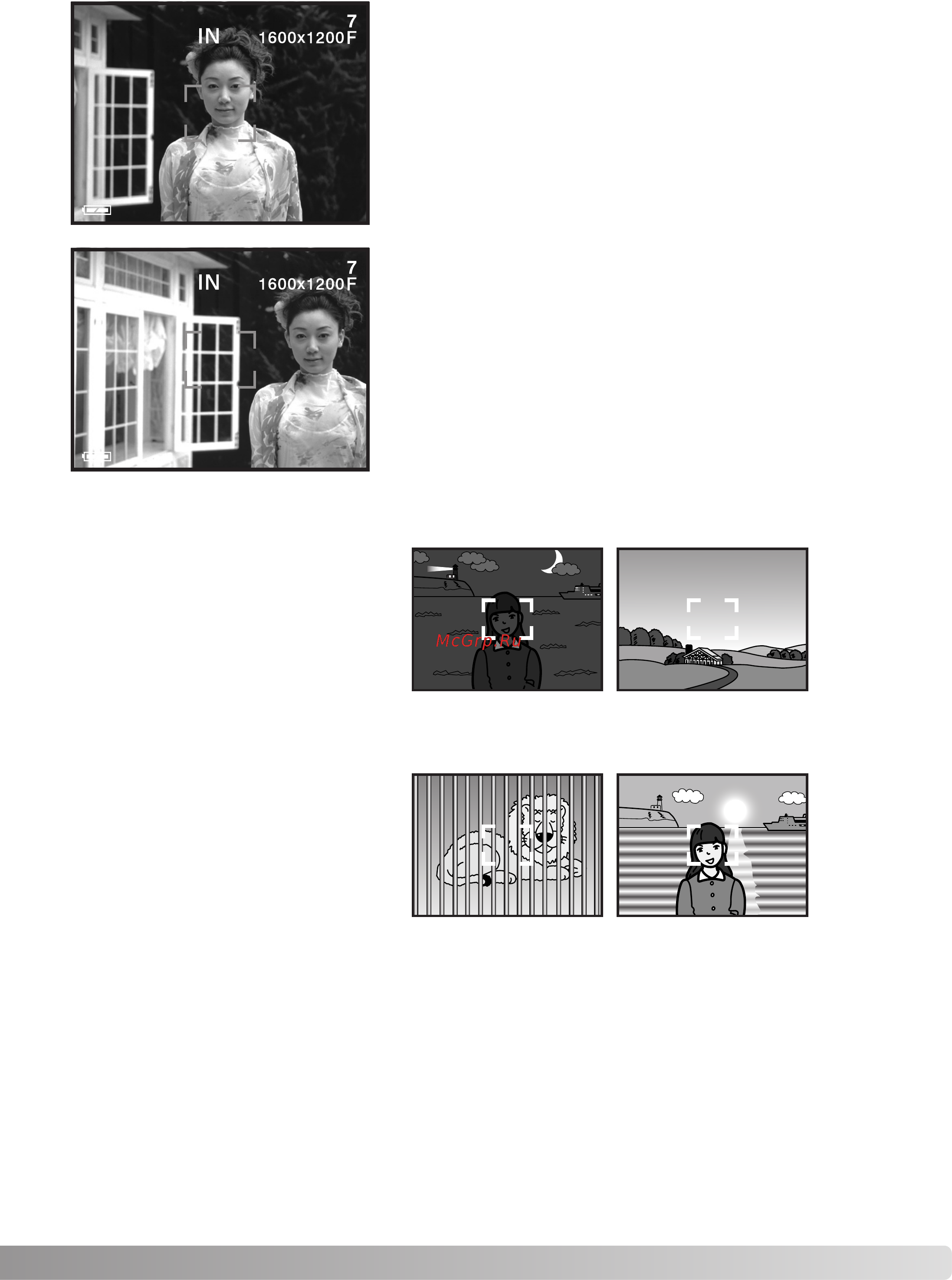 Minolta Dimage E223 [23/64] Особые ситуации фокусировки