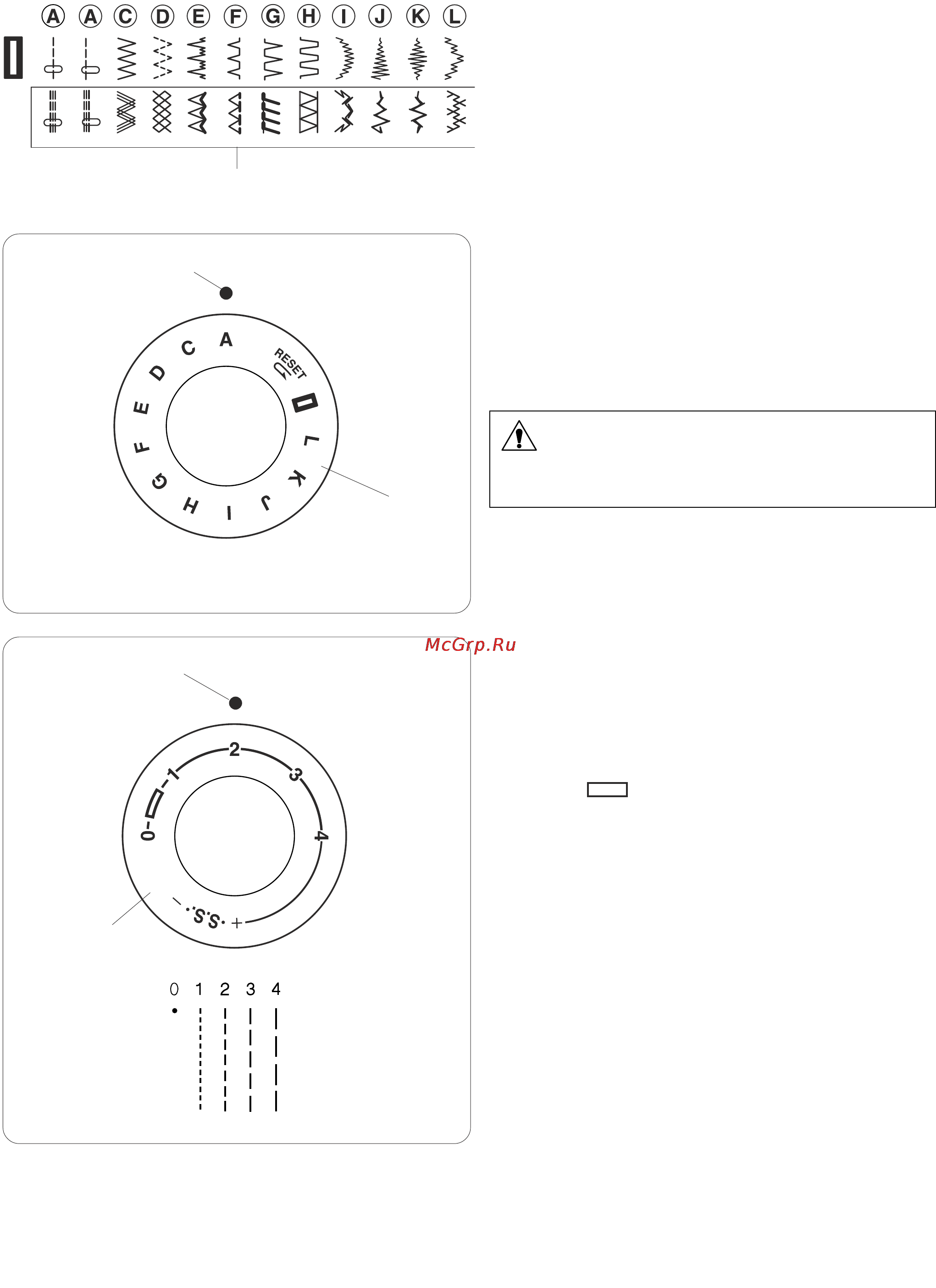Janome 625 E [17/45] Выбор строчки