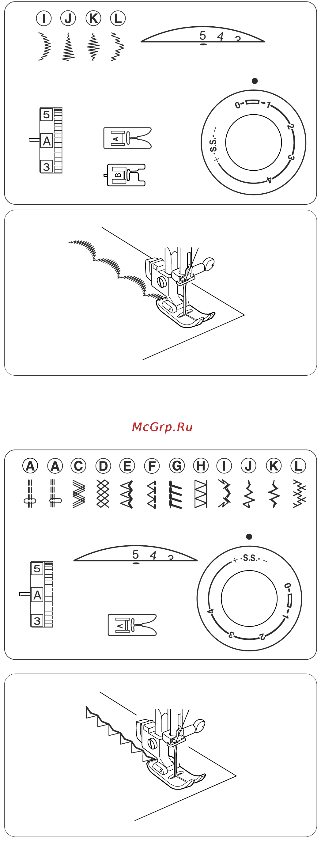 Janome 625 E [36/45] Раздел 5 декоративные строчки