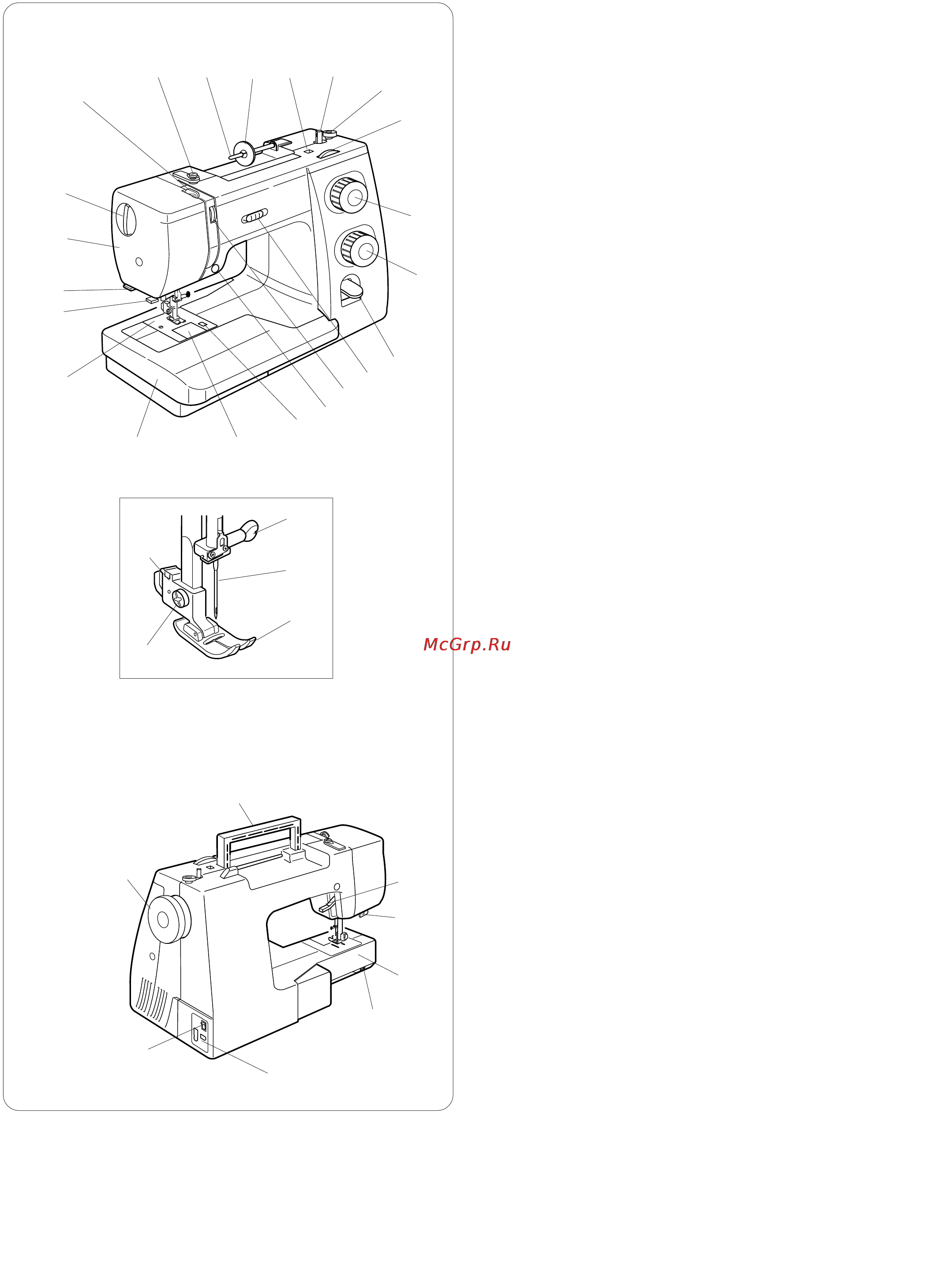 Janome 625 E [4/45] Раздел 1 знакомство с машиной