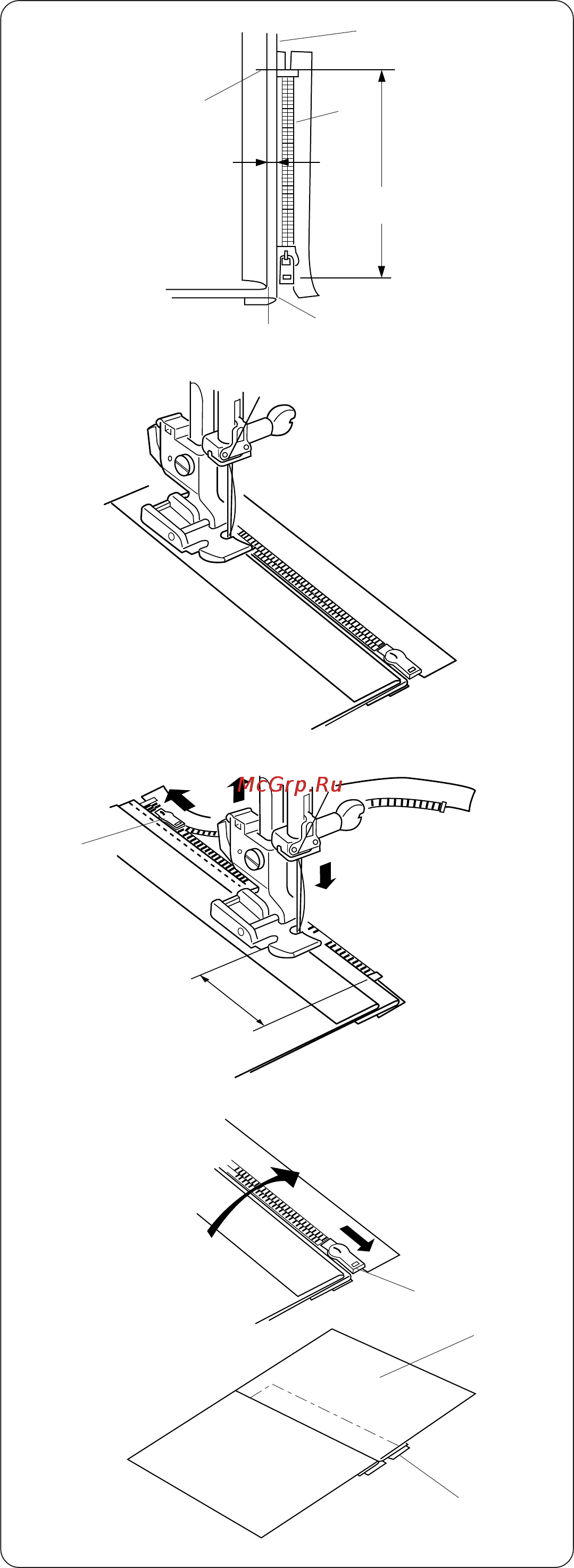 Janome 6125 QC [28/43] Пришивание
