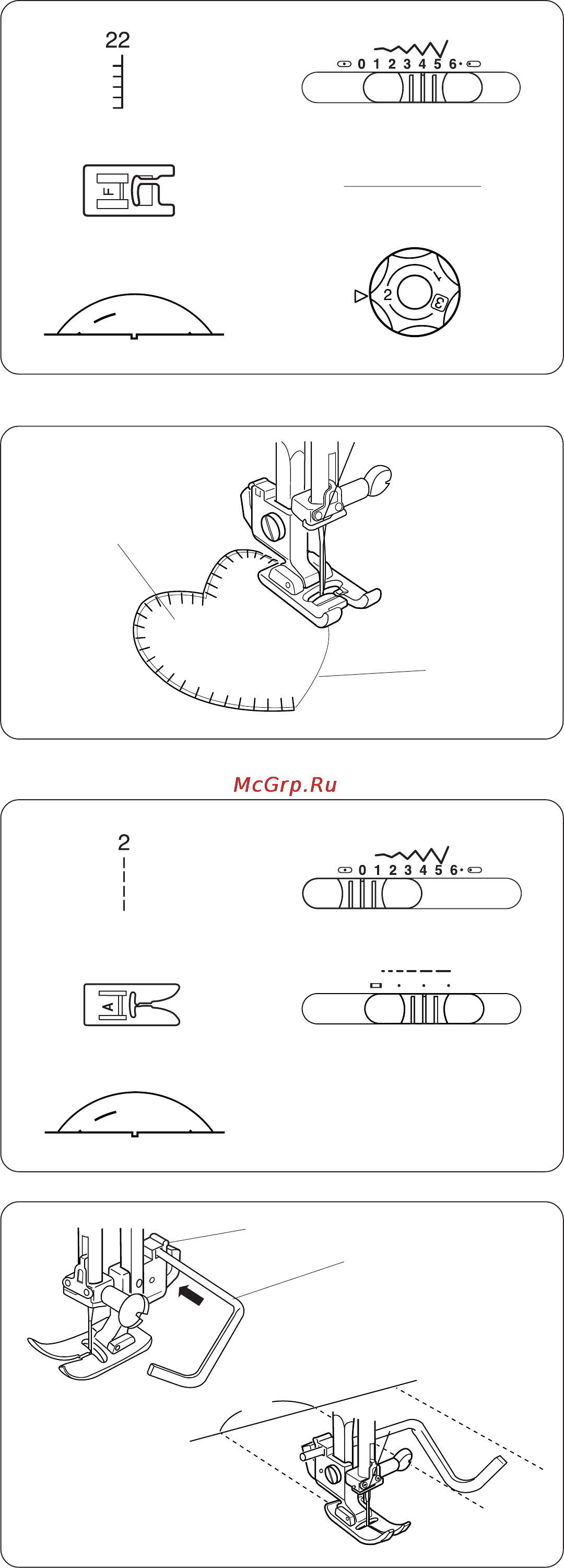 Janome 6125 QC [33/43] Аппликация