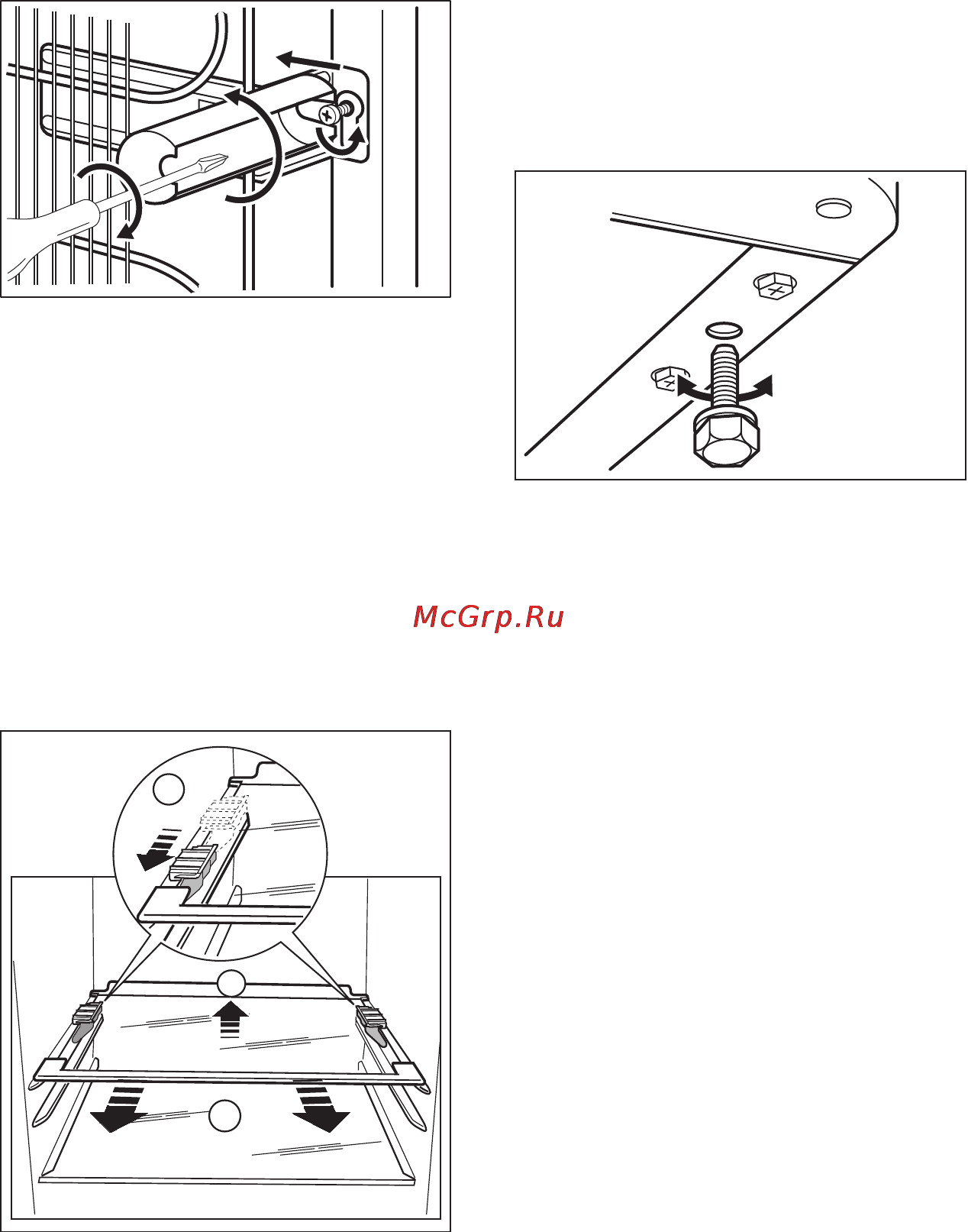 AEG S58320CMM0 [21/44] Снятие держателей полок