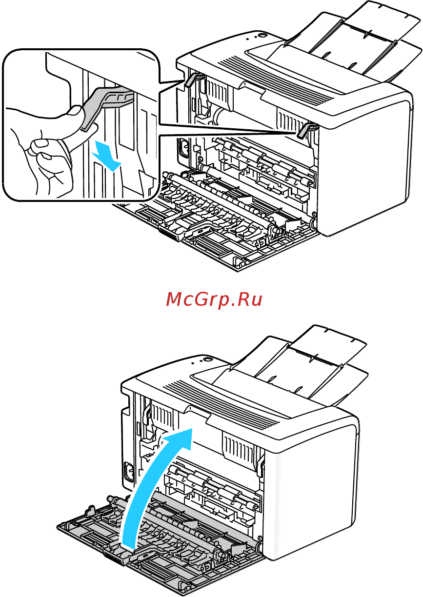 Как снять заднюю крышку принтера Xerox Phaser 3010 Black Инструкция по эксплуатации онлайн 47/76 73932