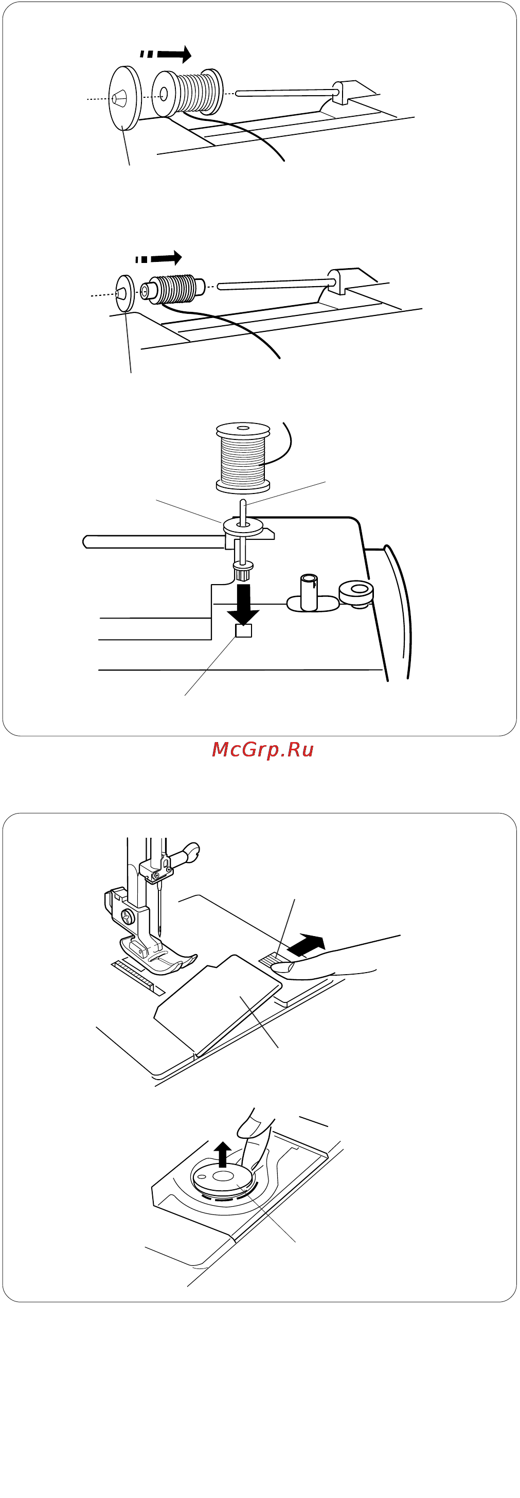 Janome SE 522 [11/45] Удаление шпульки