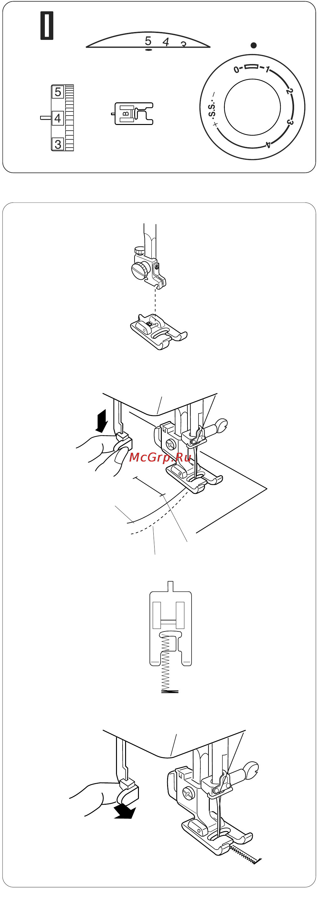 Janome SE 522 [30/45] Выполнение петли вручную