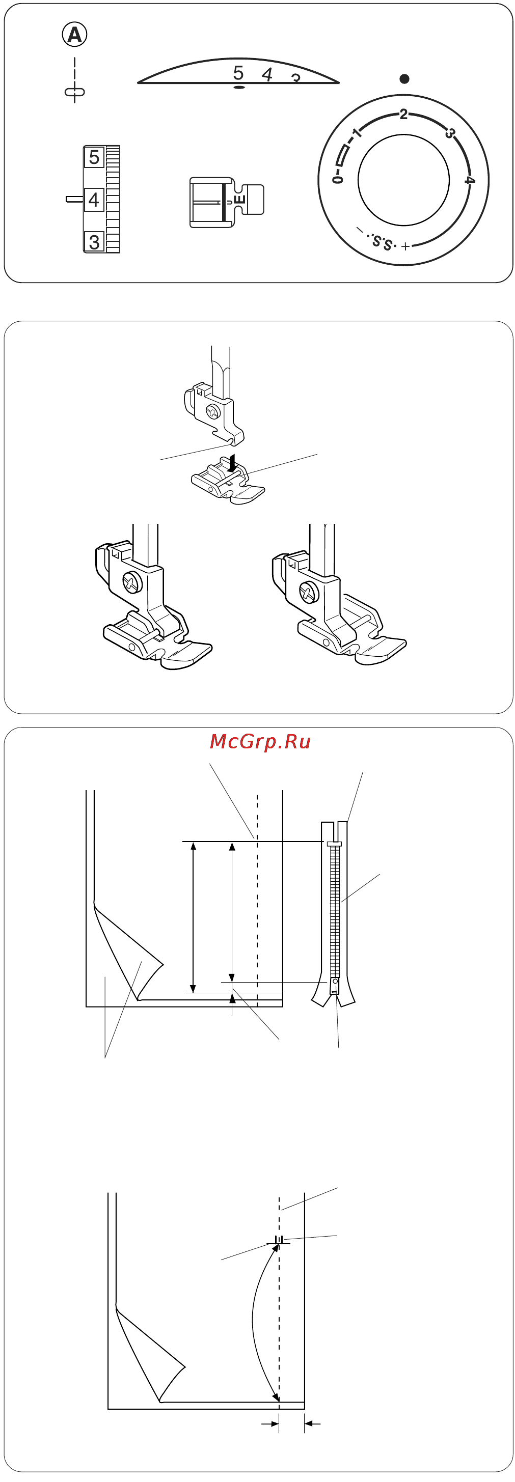 Janome SE 522 [32/45] Втачивание молнии